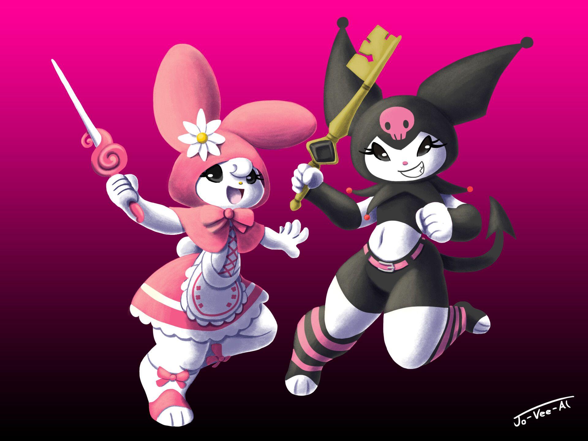 1920x1440 My Melody and Kuromi, Jovial Agito