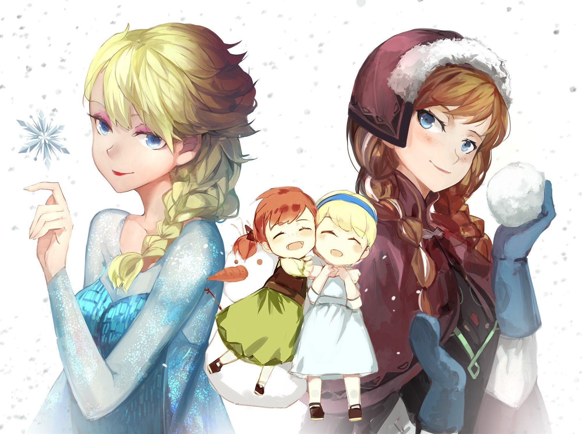 2000x1492 frozen, disney, Anna, frozen, Elsa, frozen, Frozen, disney, Saberiii Wallpaper HD / Desktop and Mobile Background