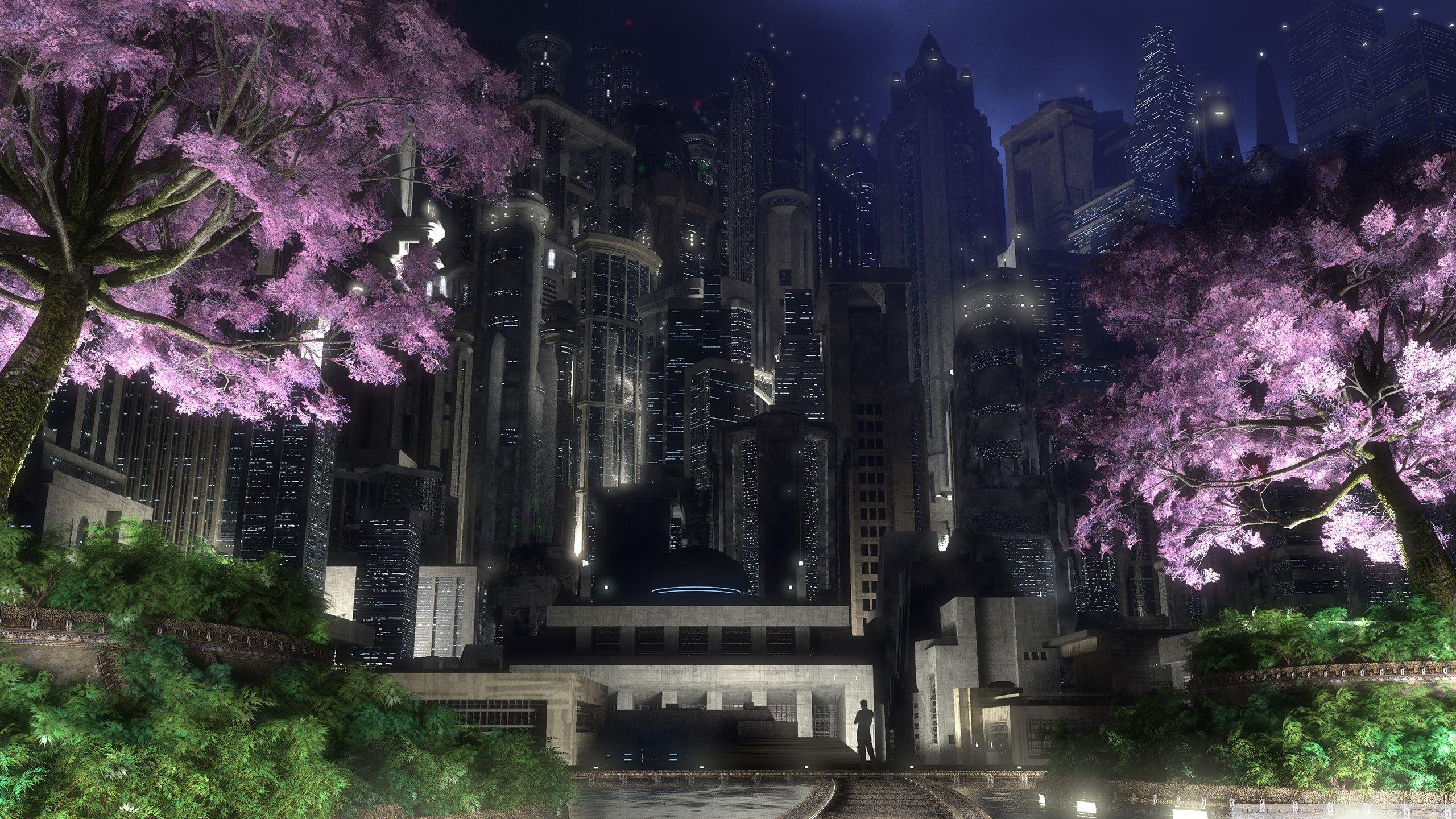 2560x1440 Gotham City Garden Ultra HD Desktop Background Wallpaper for 4K UHD TV : Tablet