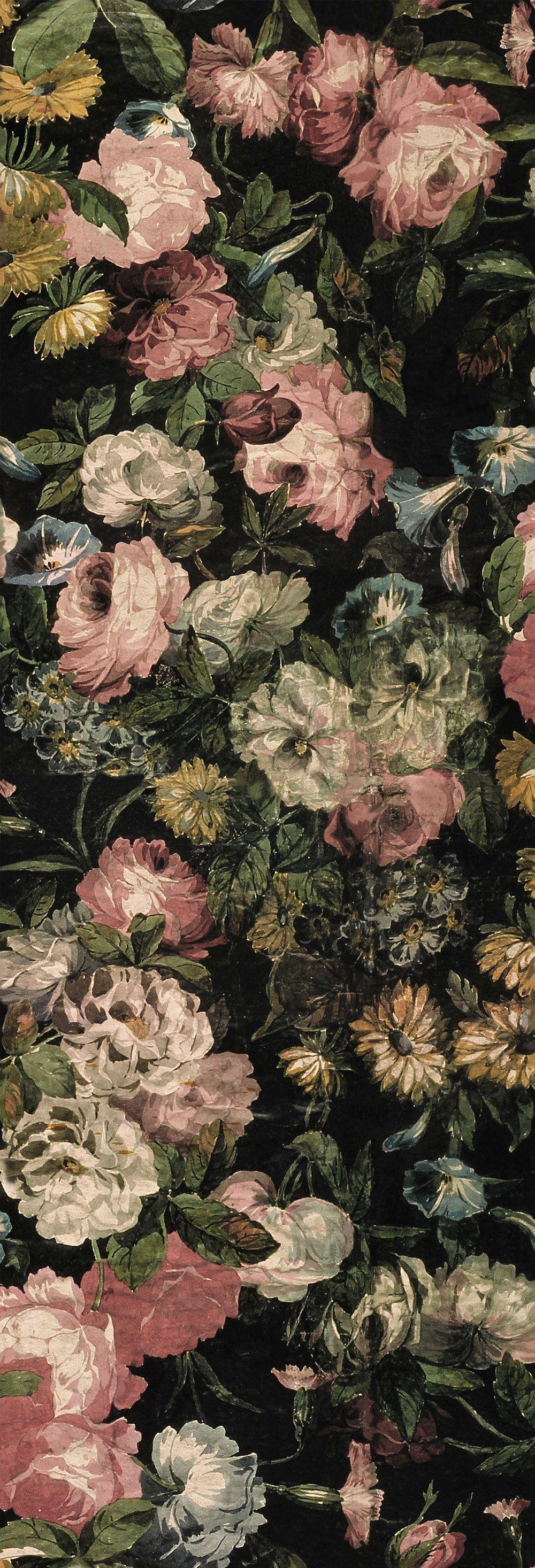 1000x2933 Midnight Garden by House Of Hackney : Wallpaper Direct. Floral wallpaper, Midnight garden, Pattern wallpaper