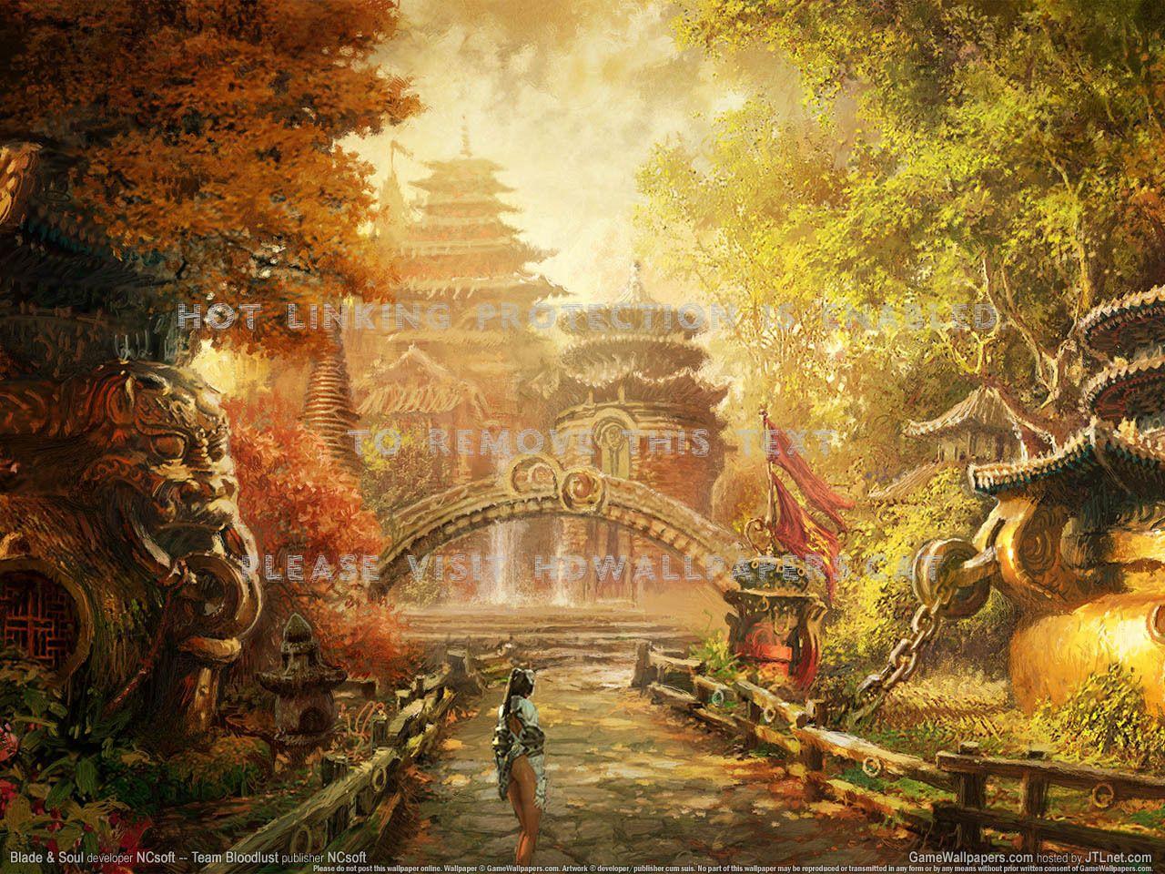 1280x960 blade and soul castle art video dark garden