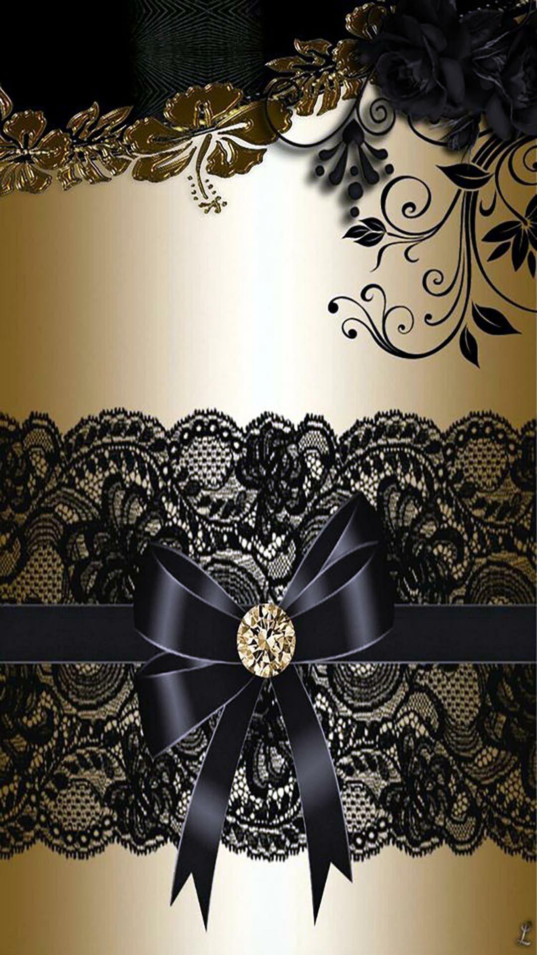 🔥 Black Lace Wallpaper  Lace wallpaper, Lace iphone wallpaper