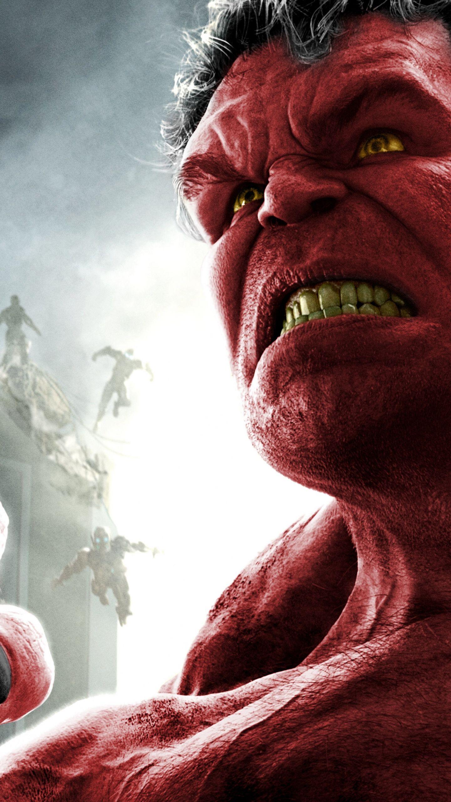 1440x2560 Download Red Hulk 8k Samsung Galaxy S6 wallpaper 1440x2560