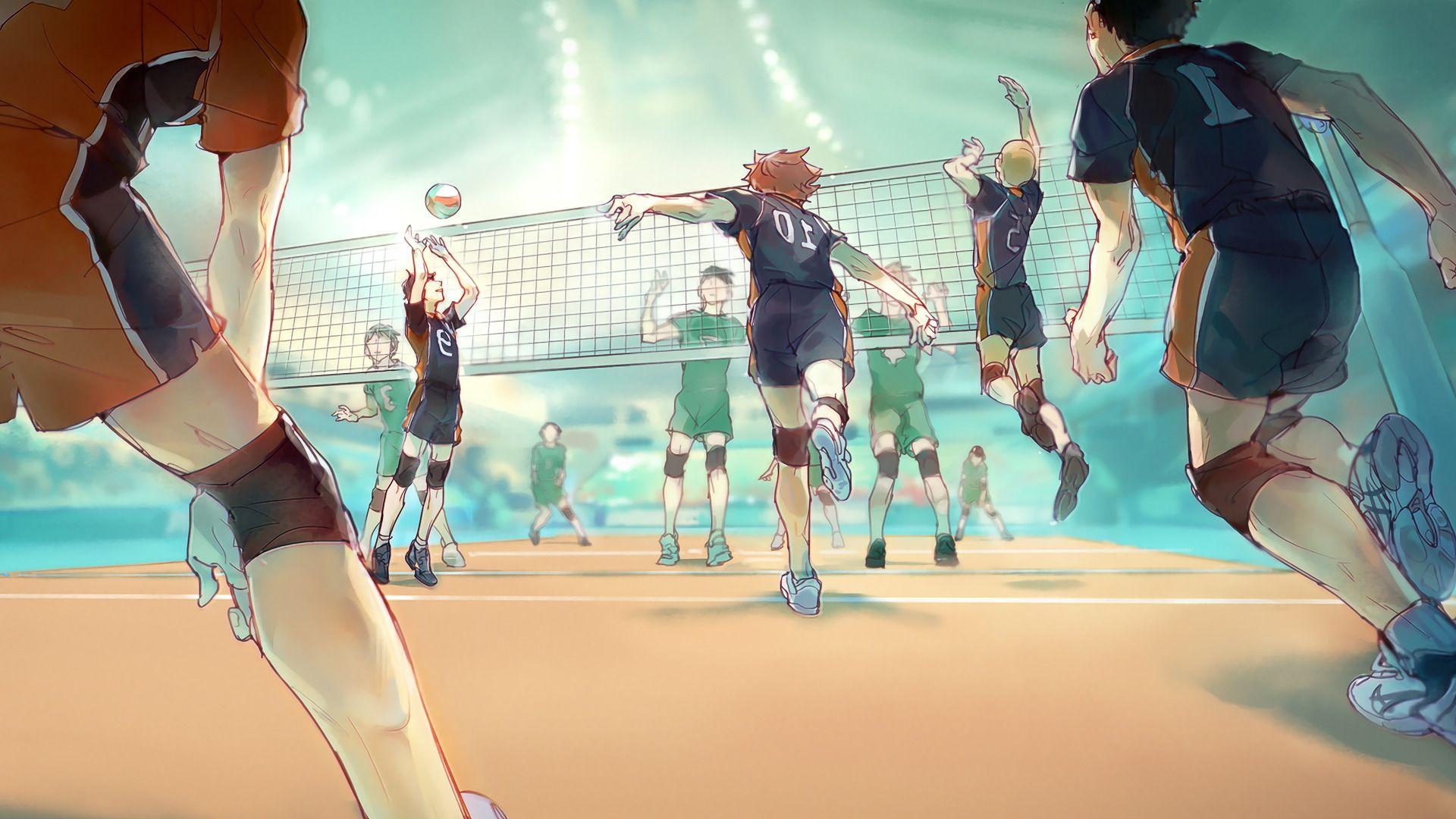 Volleyball Anime Wallpapers Top Free Volleyball Anime Backgrounds Wallpaperaccess