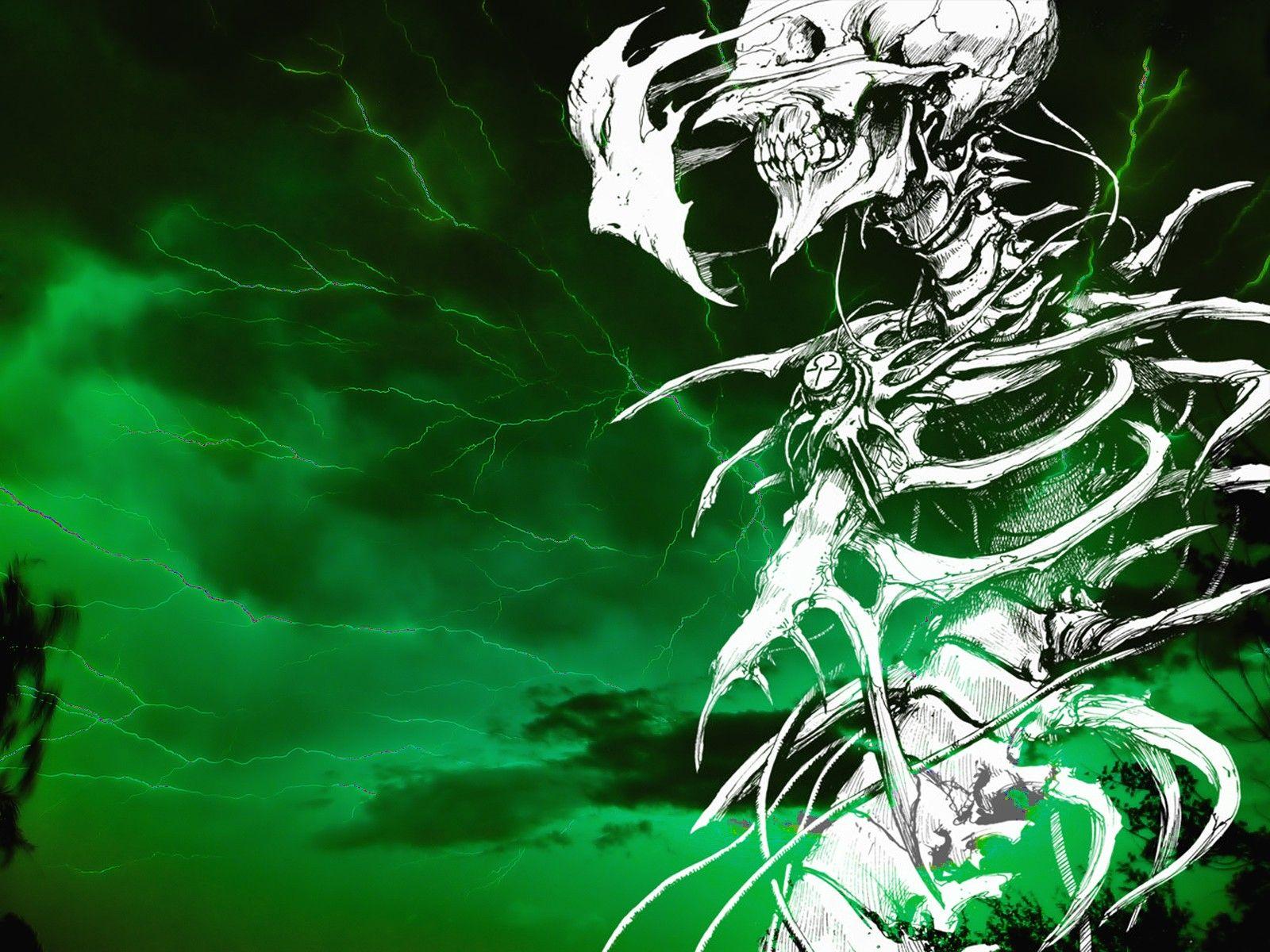 1600x1200 Peacetablet Background, Spooky, dark, Creepy, Skull, Horror, Evil, Funny Image, Lightning, Cartoon Wallpaper, Scary, Skeleton