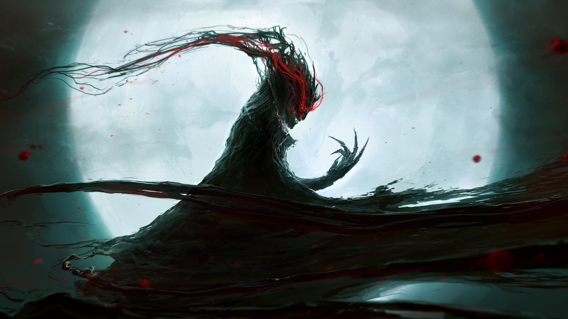 1920x1079 Dark Evil Smile Wallpaper