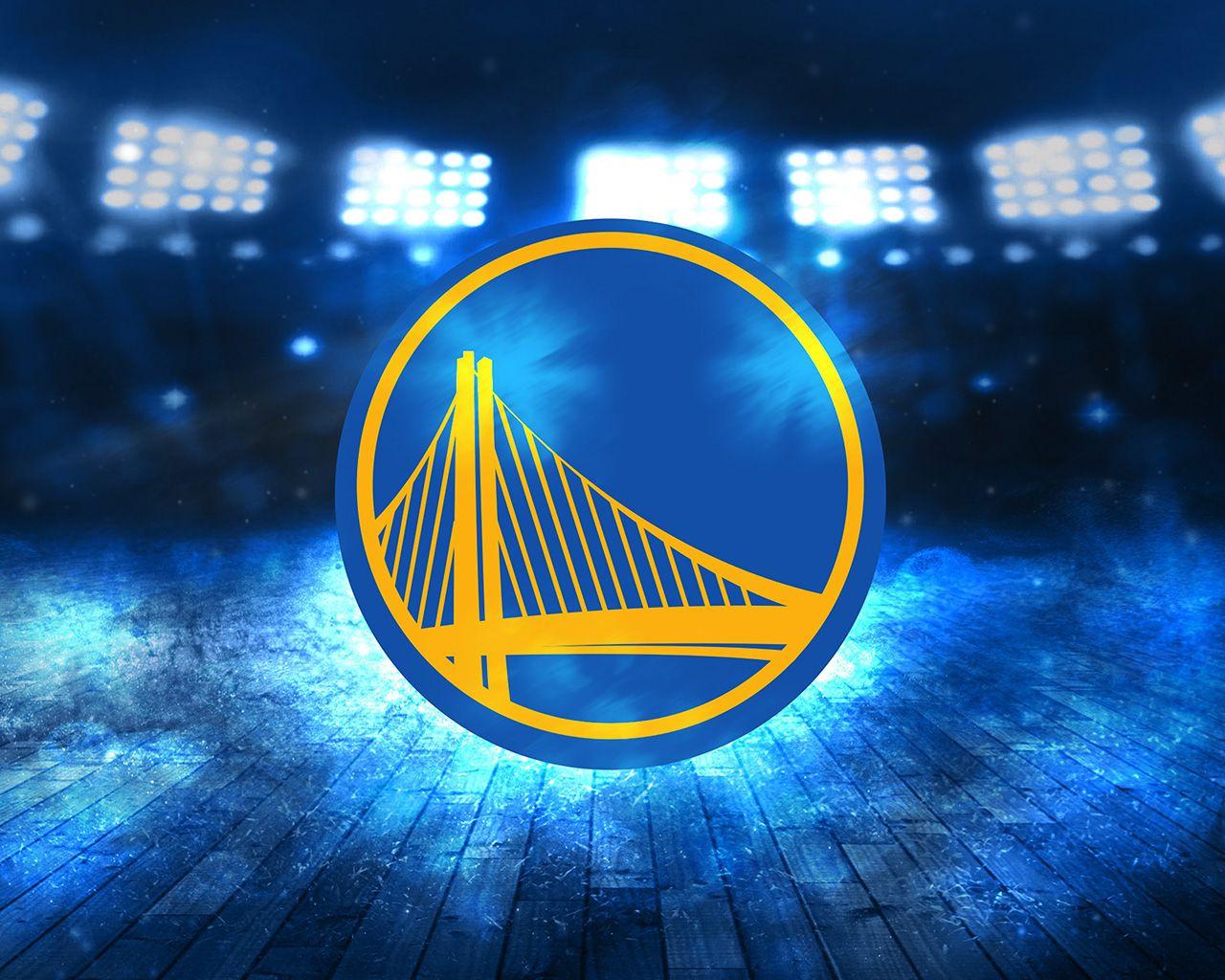 1280x1024 Golden State Warriors Logo Nba Sports Art Illustration Wallpaper