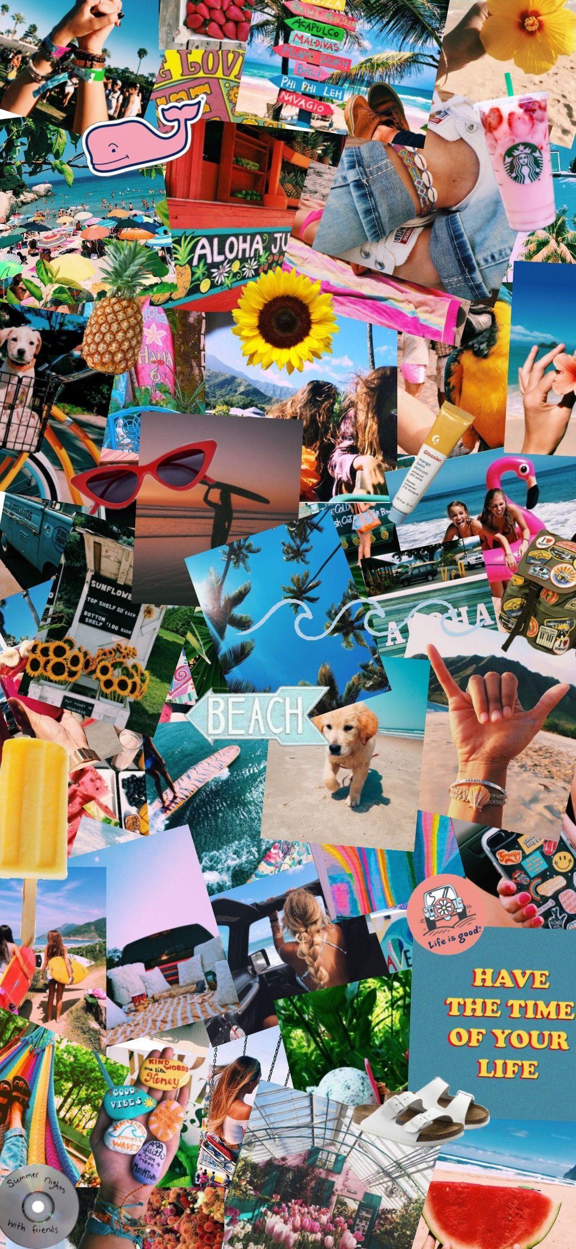 1125x2436 Free download summer aesthetic bright colors indie theme summer wallpaper in [1125x2436] for your Desktop, Mobile & Tablet. Explore Collage For Summer Wallpaper. Collage For Summer Wallpaper, Collage Background
