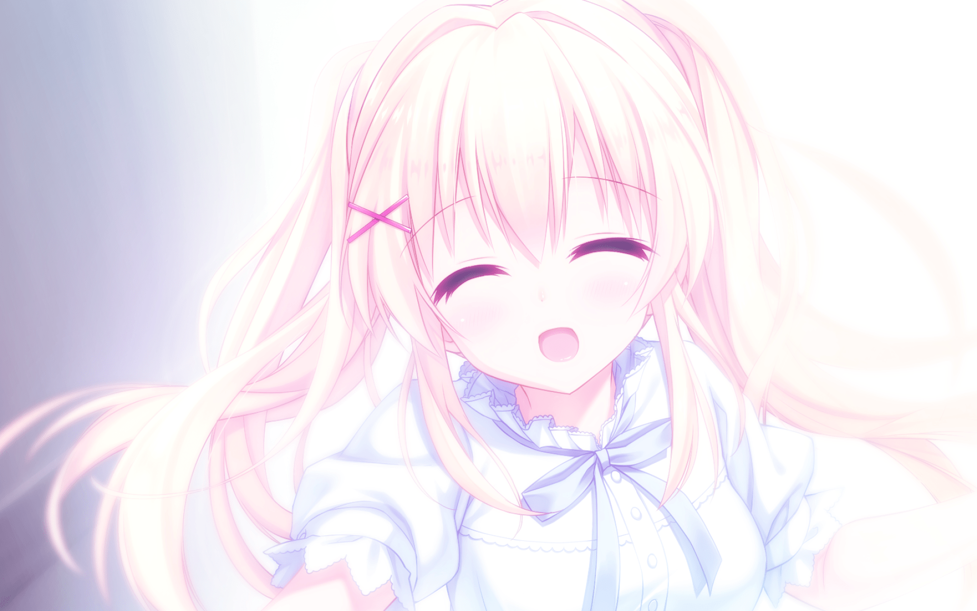 1920x1200 Download wallpaper Tsumugi Wenders, pink hair, manga, artwork, Summer Pockets for desktop with resolution 1920x1200. High Quality HD picture wallpaper