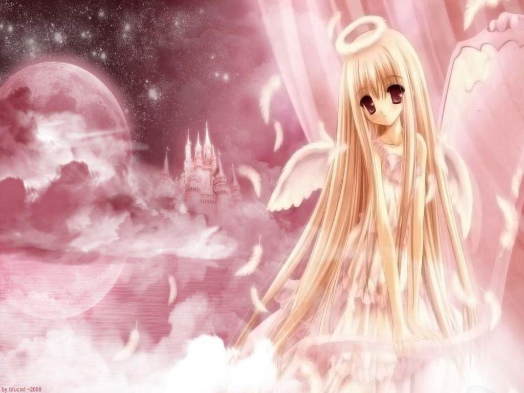 1024x768 Anime Angels Wallpaper