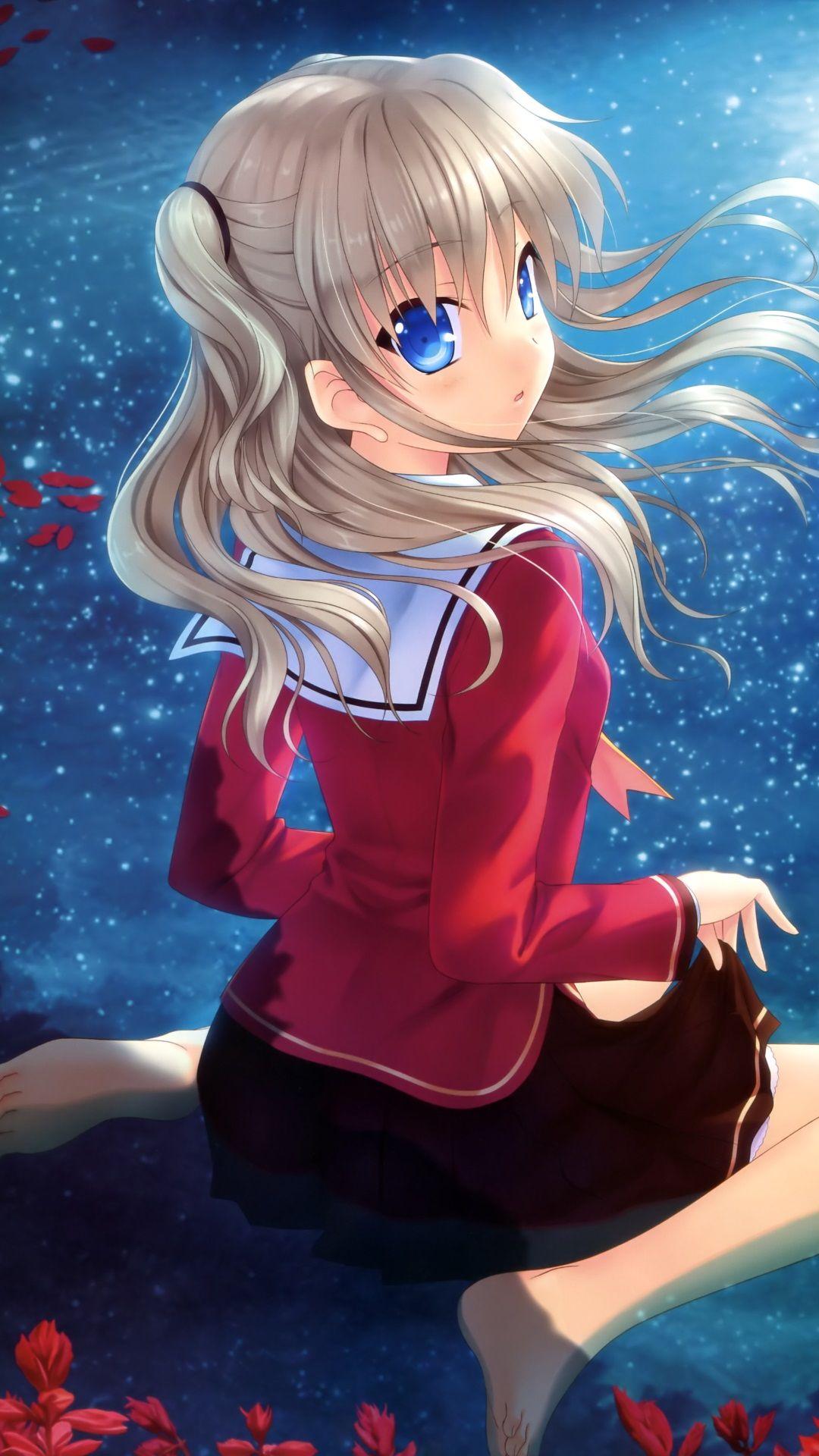 1080x1920 Charlotte android and iPhone anime wallpaper