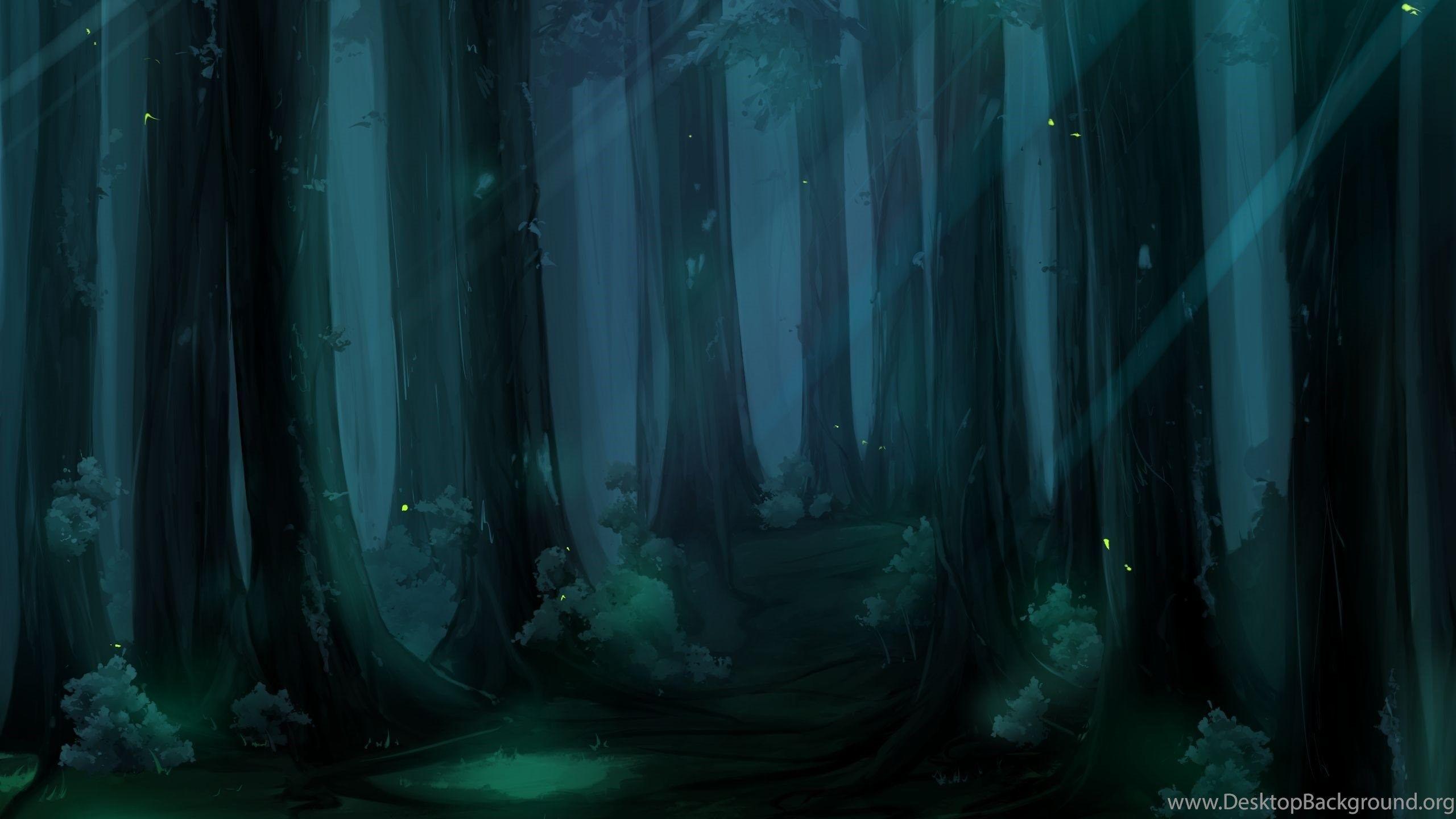 2560x1440 Gallery For Scary Cartoon Forest Background Desktop Background