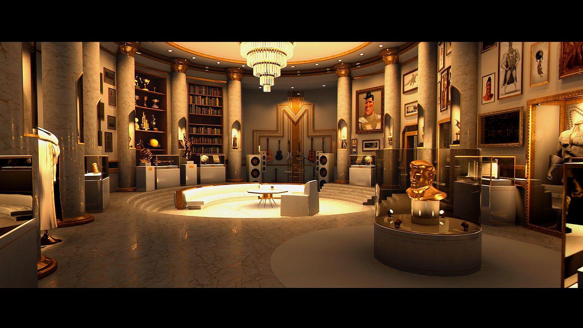 1920x1080 MEGAMIND Animation Comedy Action Family Superhero Alien Sci Fi