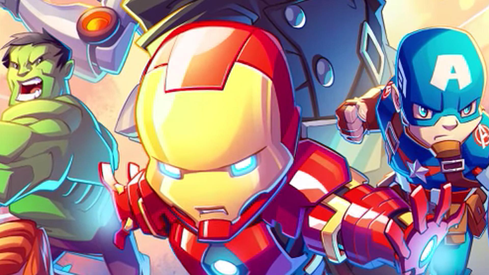 1920x1080 Animated Cute Avengers Wallpaper