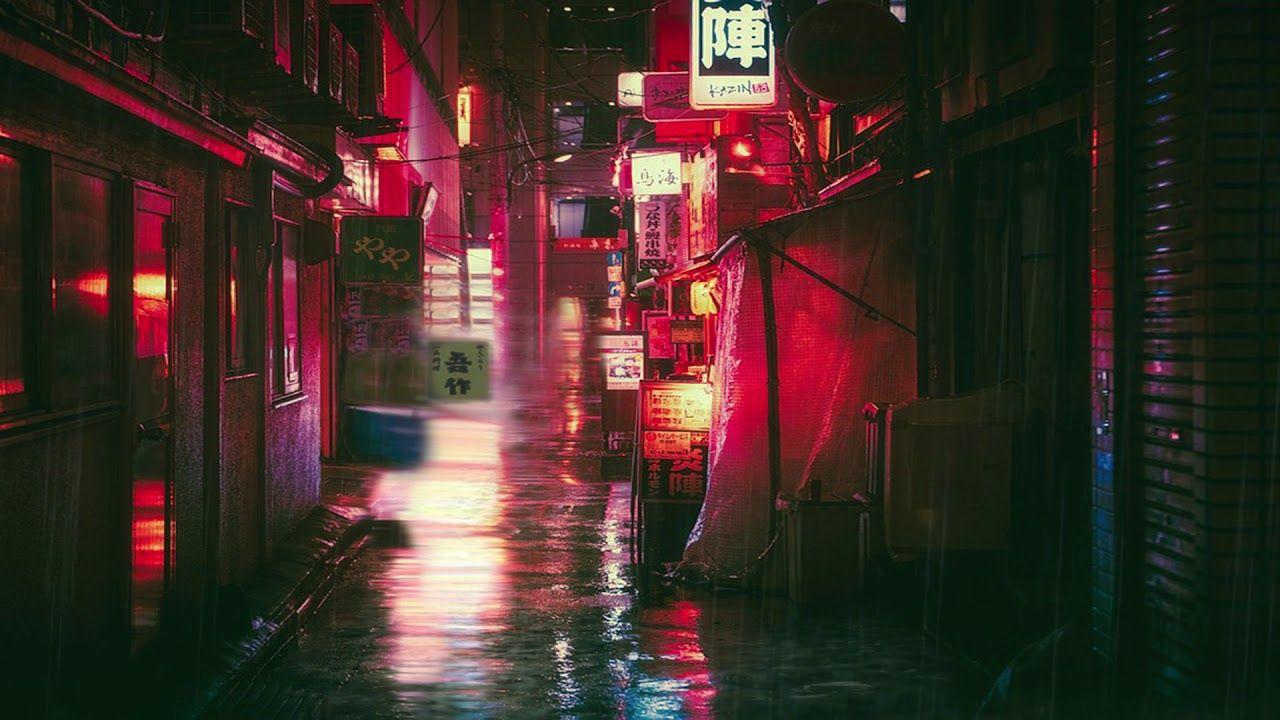 1280x720 Tokyo Rain ASMR Ambience