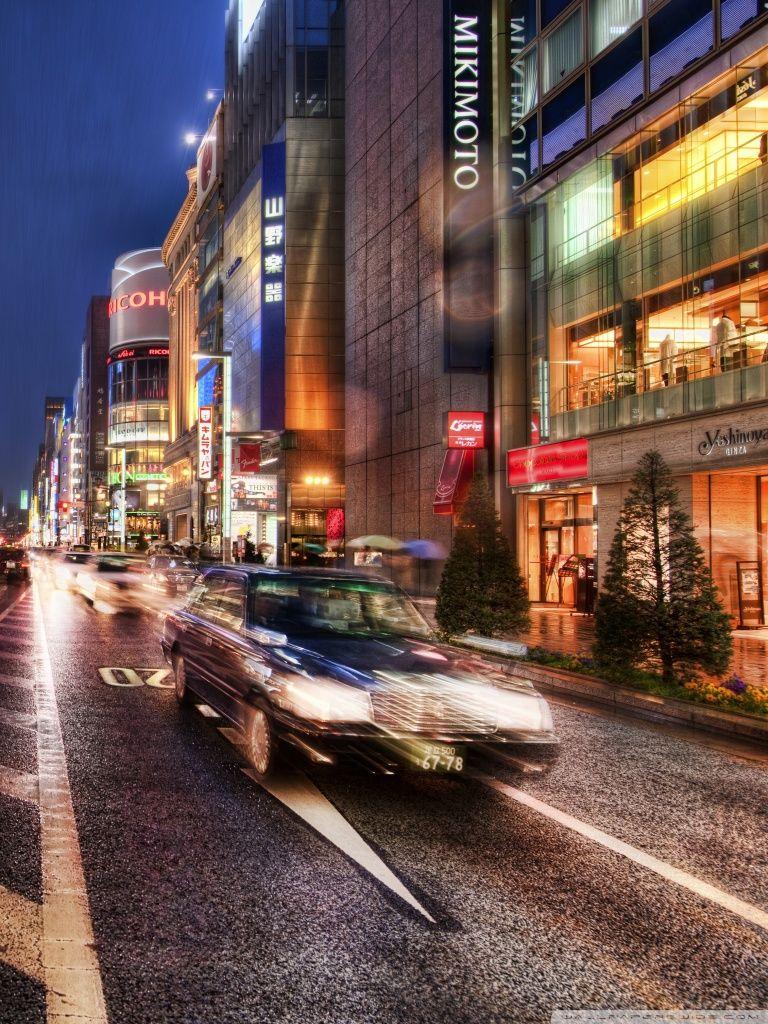 768x1024 Tokyo Street At Night, HDR Ultra HD Desktop Background Wallpaper for 4K UHD TV : Multi Display, Dual Monitor : Tablet