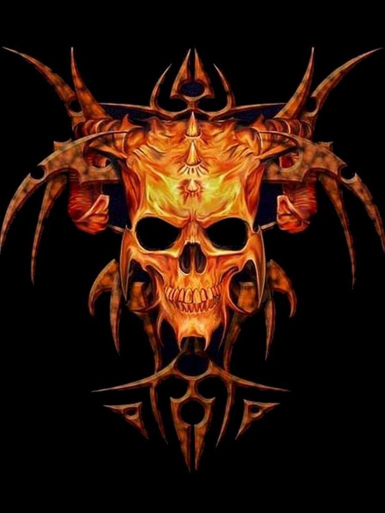 Orange Skull Wallpapers - Top Free Orange Skull Backgrounds ...