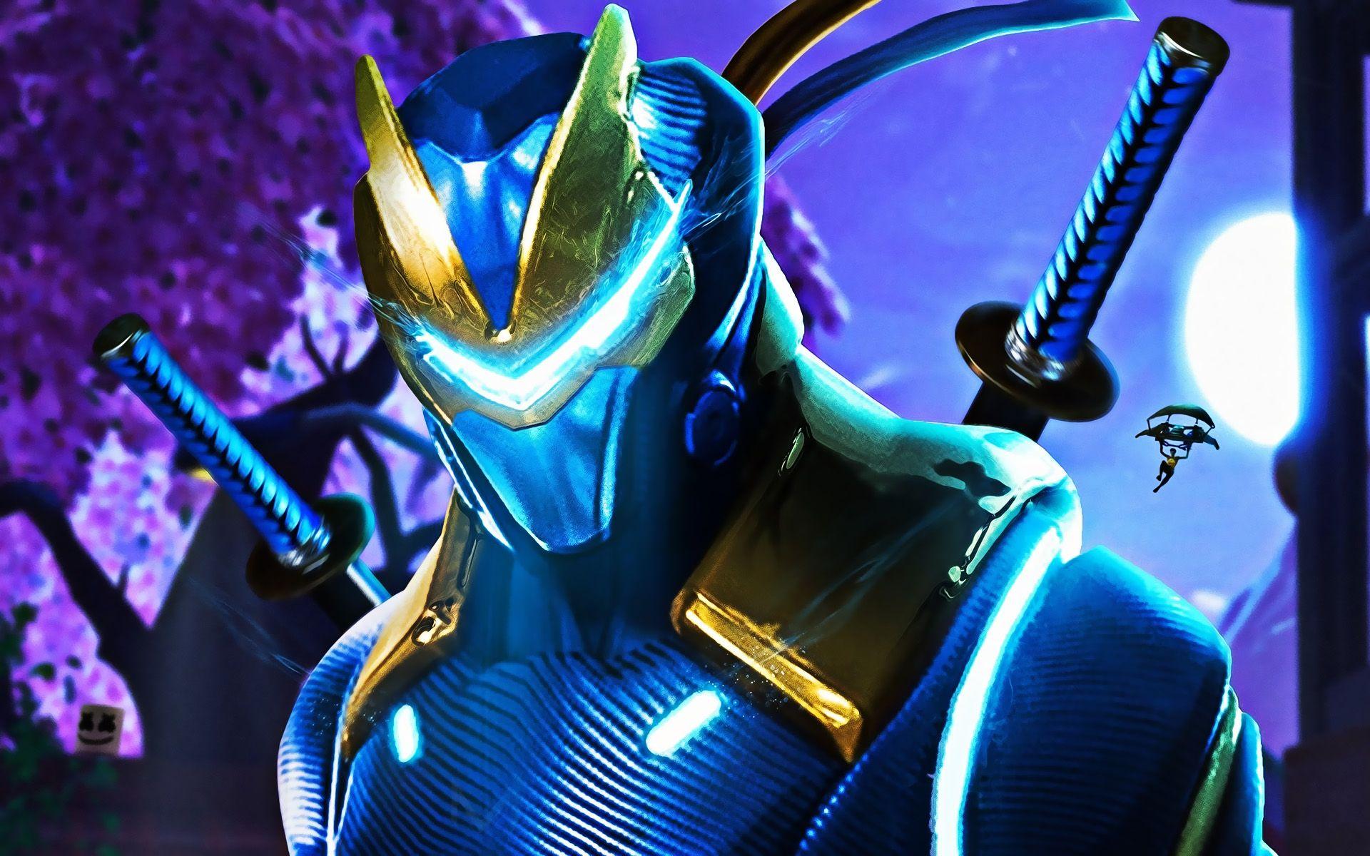 1920x1200 Download Wallpaper Omega, Close Up, Fortnite Battle Royale, Ninja, 2019 Games, Fortnite, Cyber Warriors, Omega With Swords For Desktop With Resolution 1920x1200. High Quality HD Picture Wallpaper