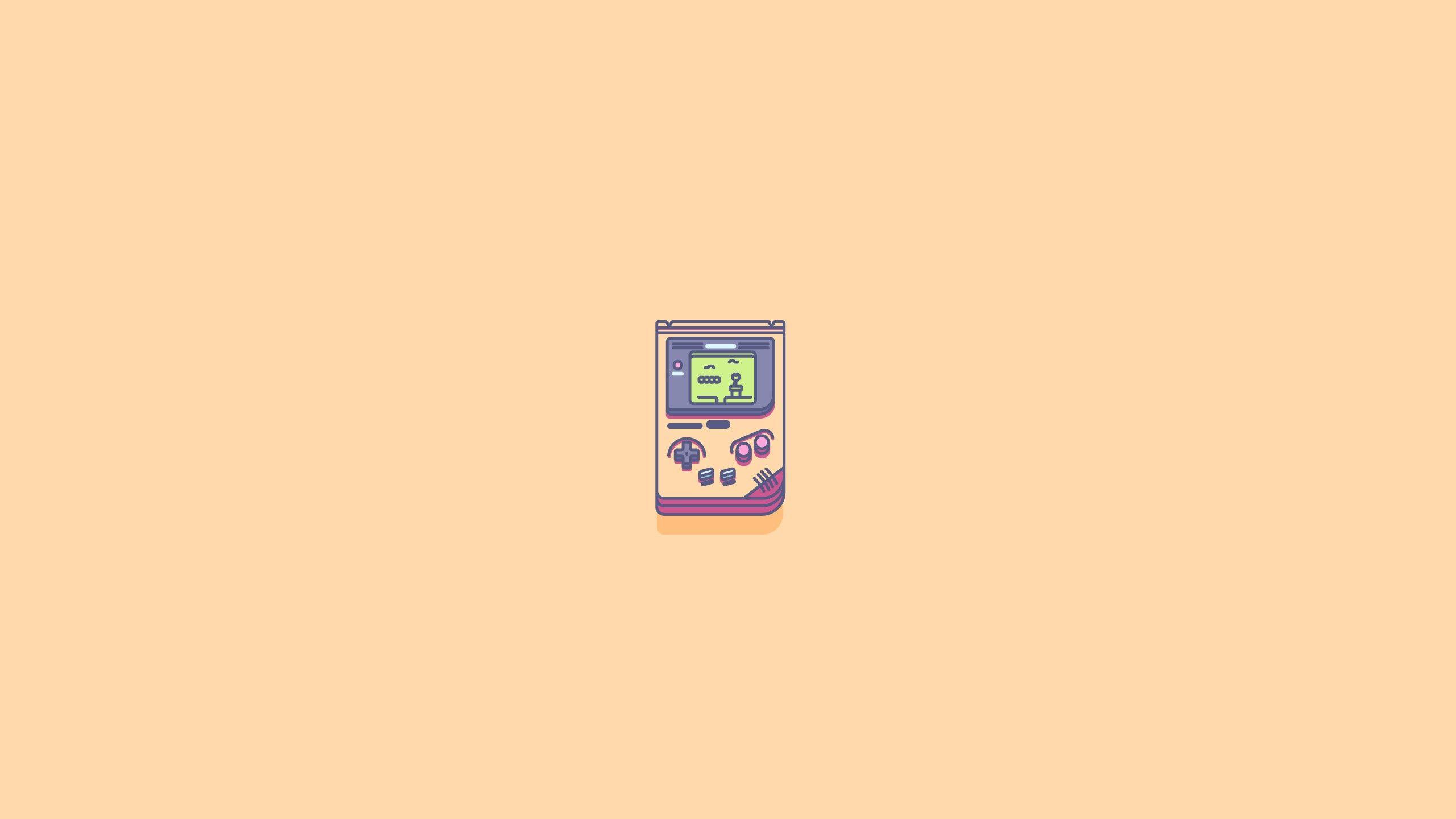 2560x1440 #minimalism, #Super Mario, #GameBoy, #illustration, #Nintendo, wallpaper. Mocah.org HD Desktop Wallpaper
