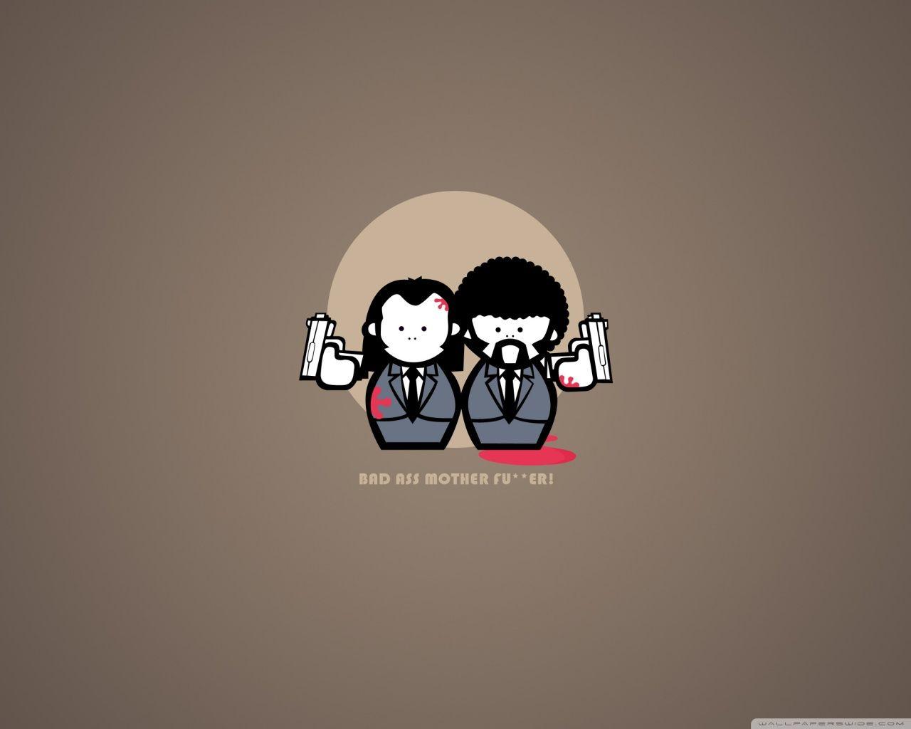 1280x1024 Pulp Fiction Cartoon. Pulp fiction, iPhone wallpaper vintage, iPhone wallpaper