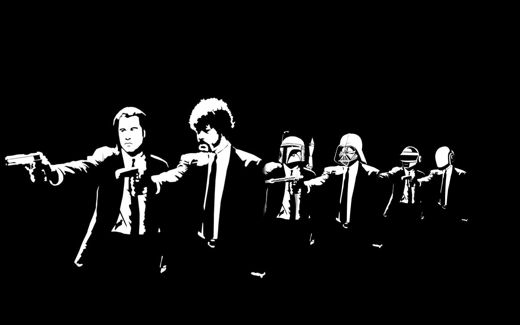 1680x1050 Pulp Fiction, Movies, Minimalism, Monochrome Wallpaper HD / Desktop and Mobile Background