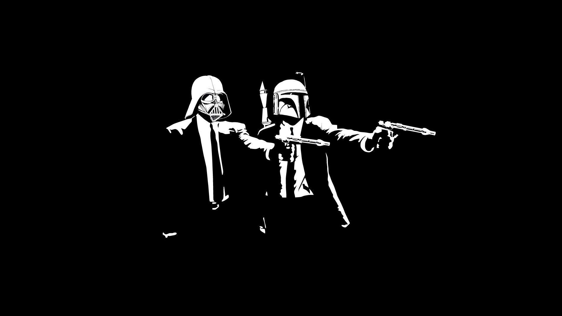 1920x1080 Star Wars, Pulp Fiction, Boba Fett, Darth Vader Wallpaper HD / Desktop and Mobile Background