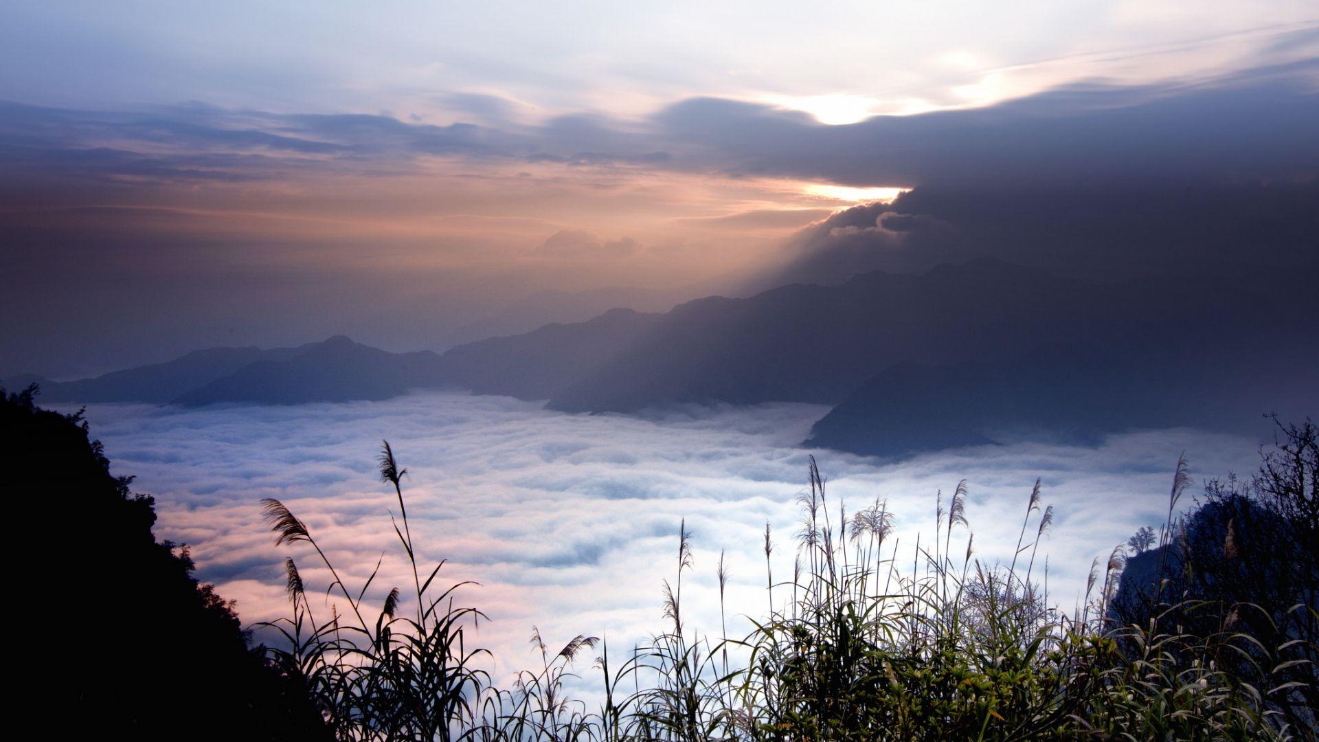 1920x1080 Download 1920x1080 HD Wallpaper mainly cloudy mountain fog, Desktop Background HD