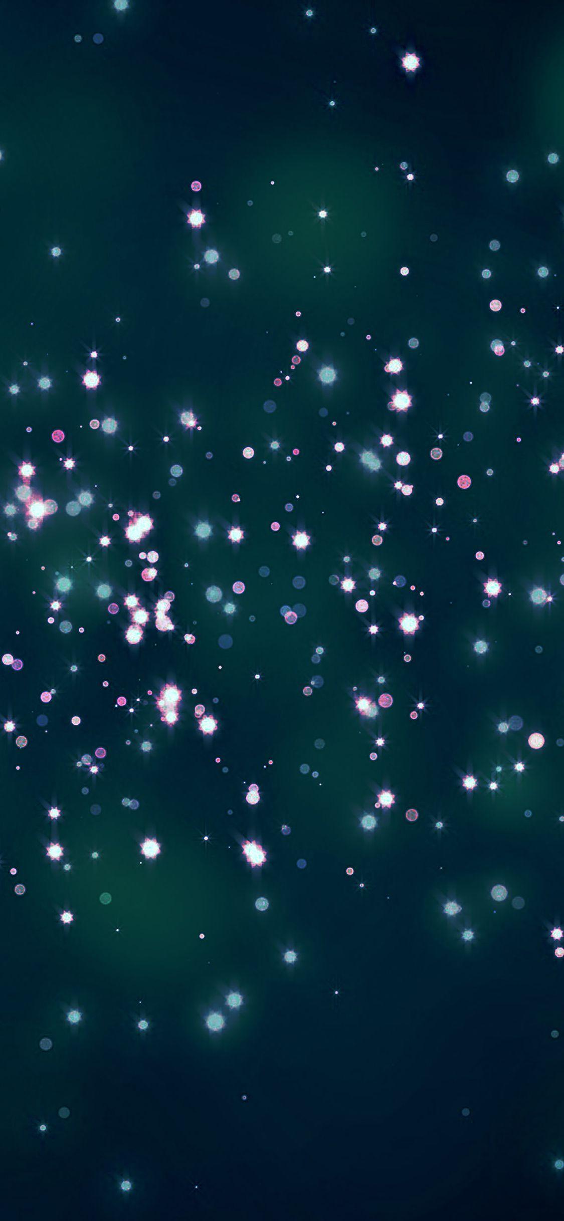 1125x2436 Wallpaper Firefly Party Bokeh