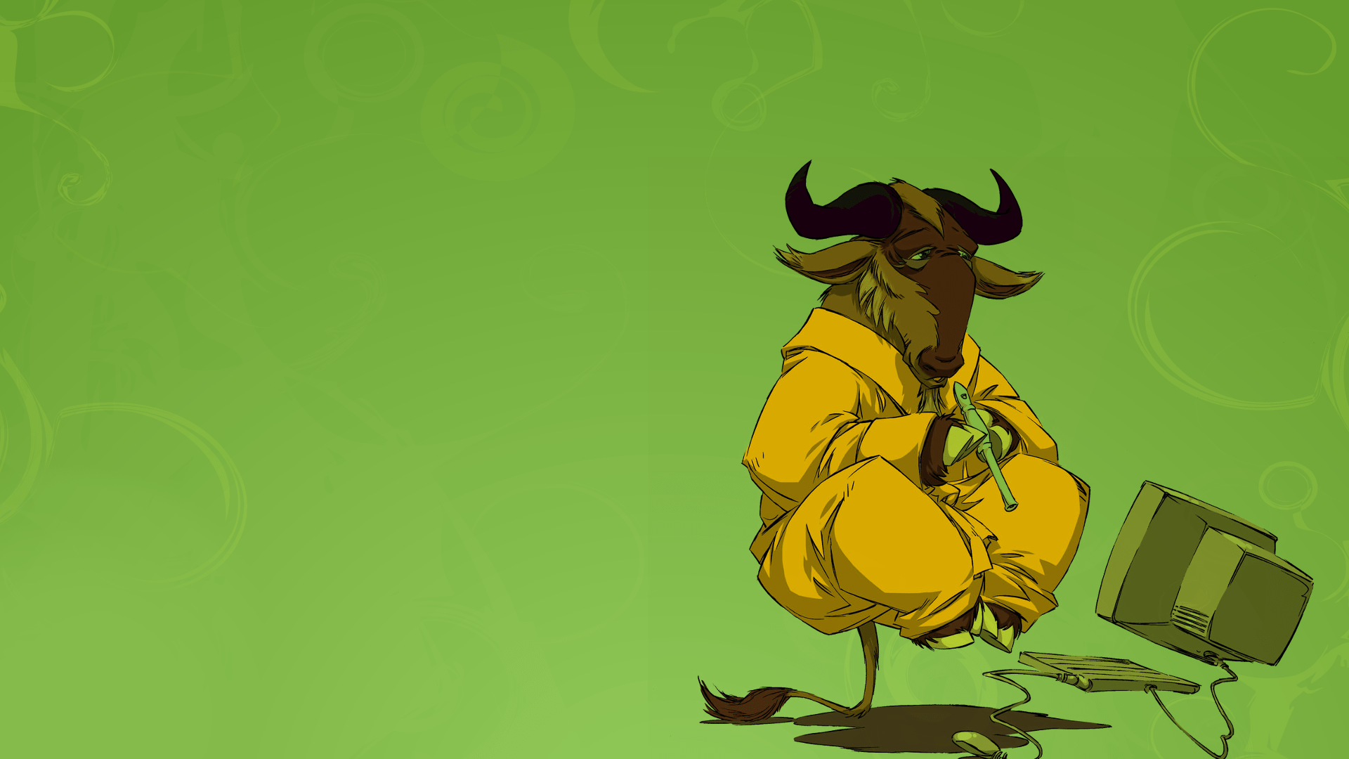 1920x1080 Levitating Gnu Funny Hd Wallpaper 1920x1080 3135
