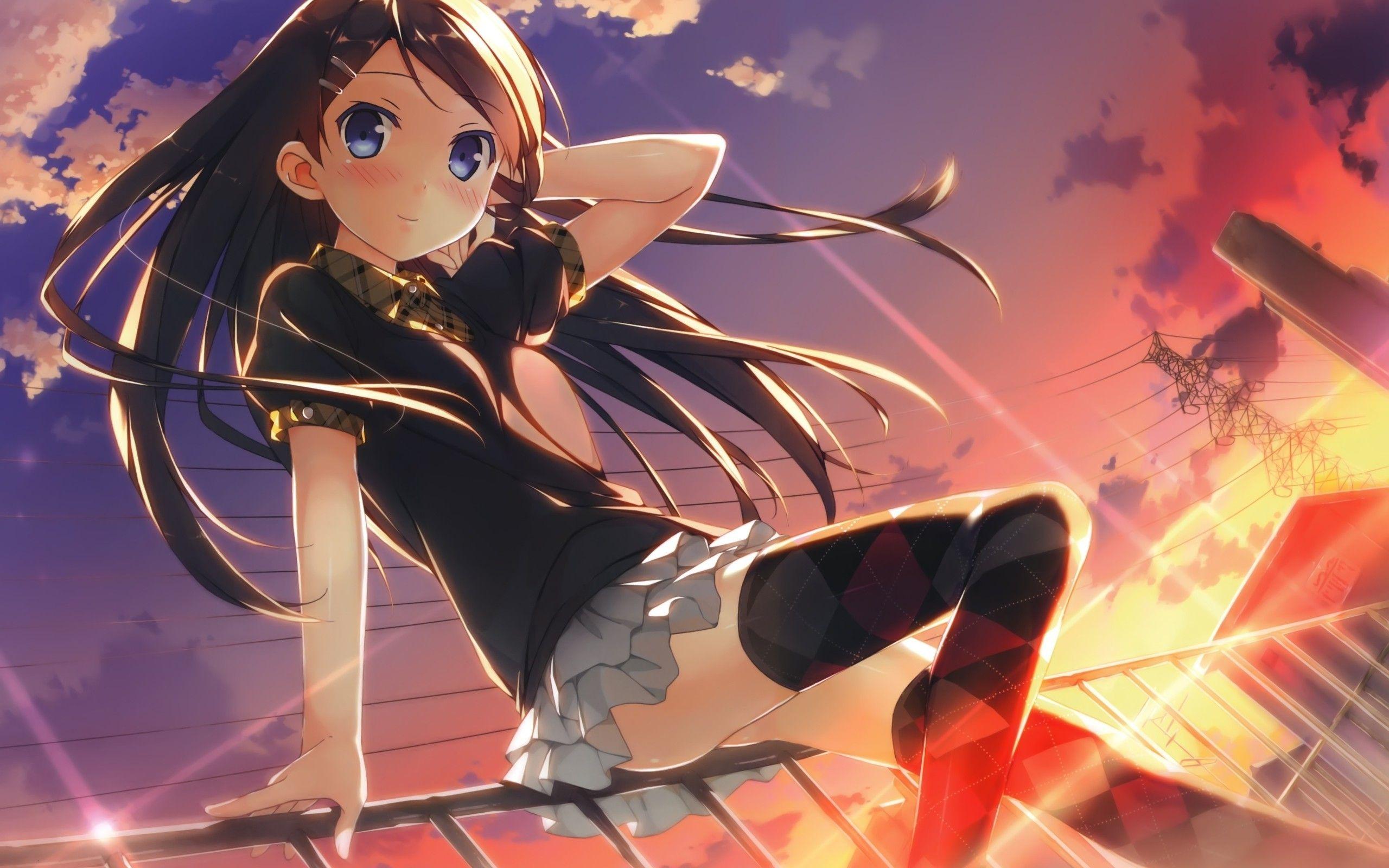 2560x1600 Manga Wallpaper. Anime, Anime wallpaper, Anime school girl