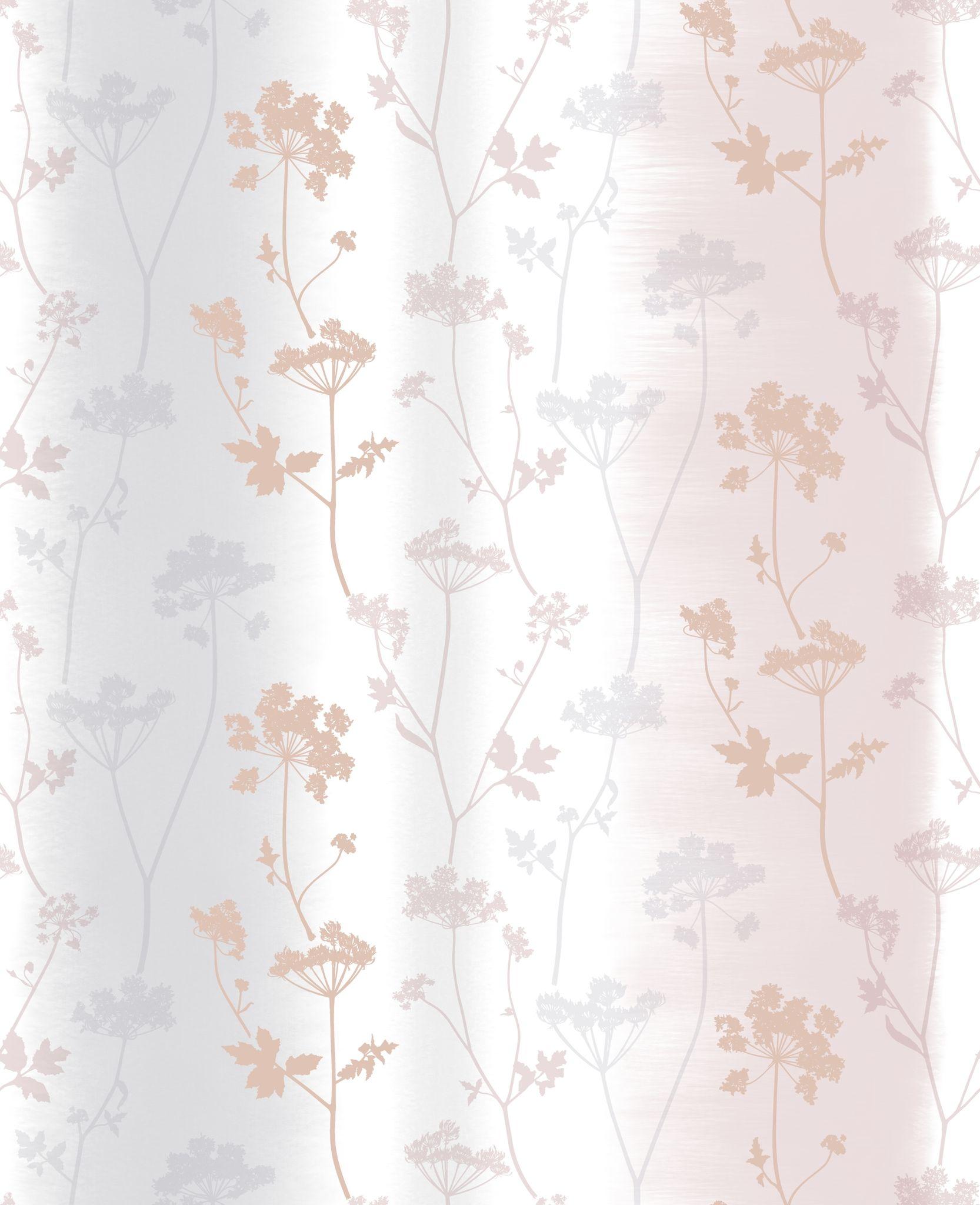 1666x2048 Summertime Rose Gold Floral Wallpaper 106408
