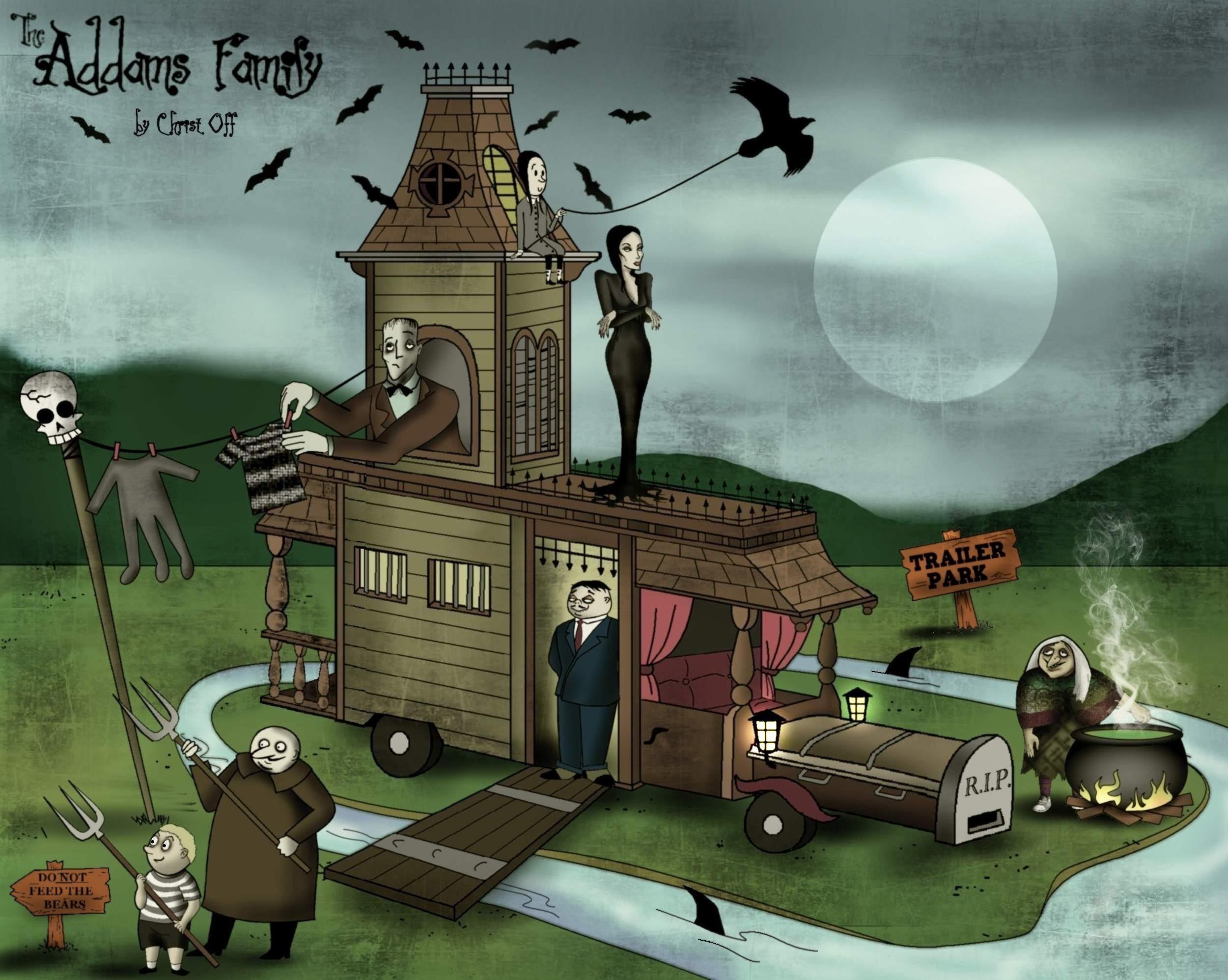 2500x1995 The Addams Family Wallpaper. Batman Family Wallpaper, Family Wallpaper and Family Fun Wallpaper
