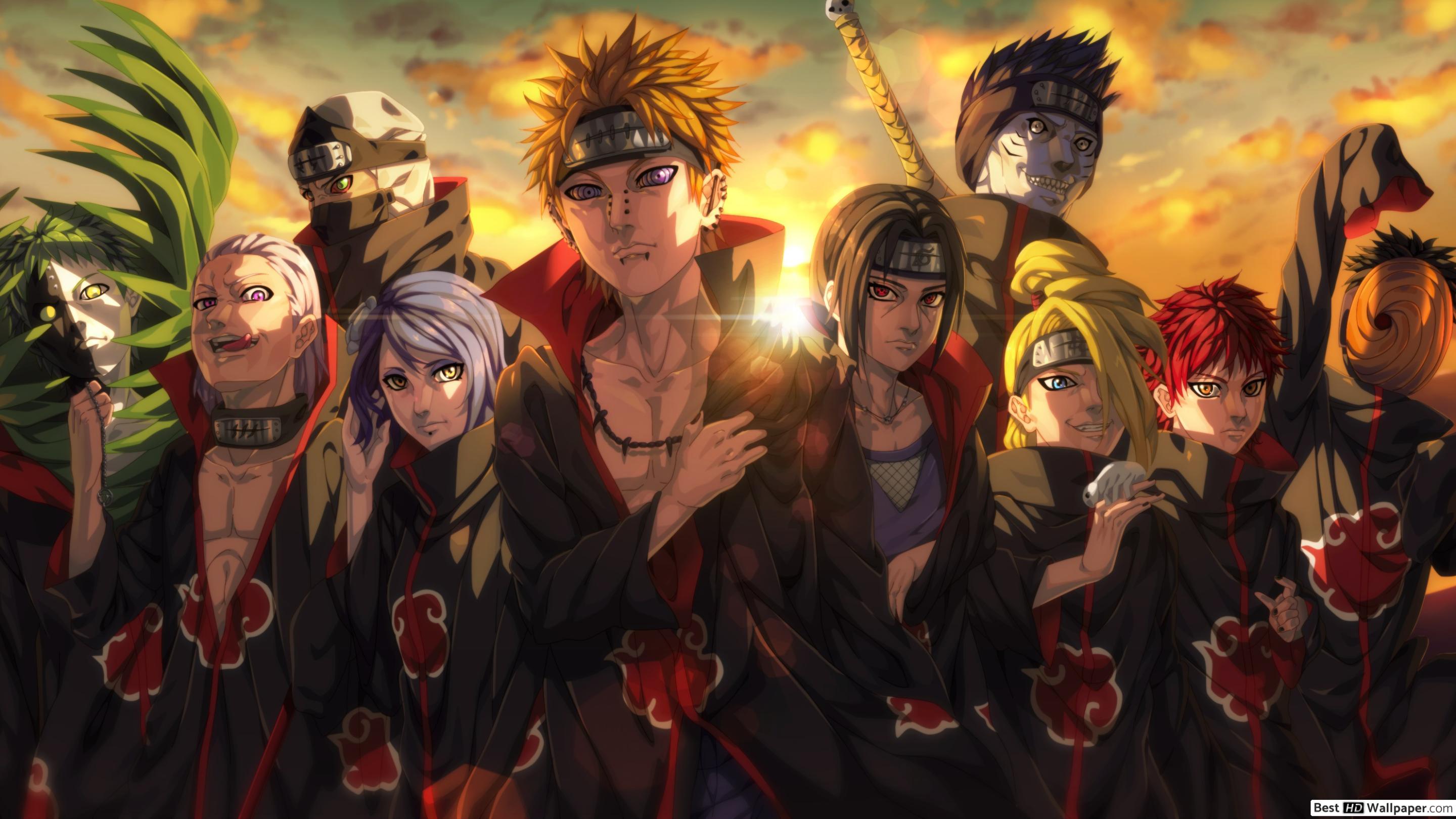 2880x1620 Akatsuki Organization HD wallpaper