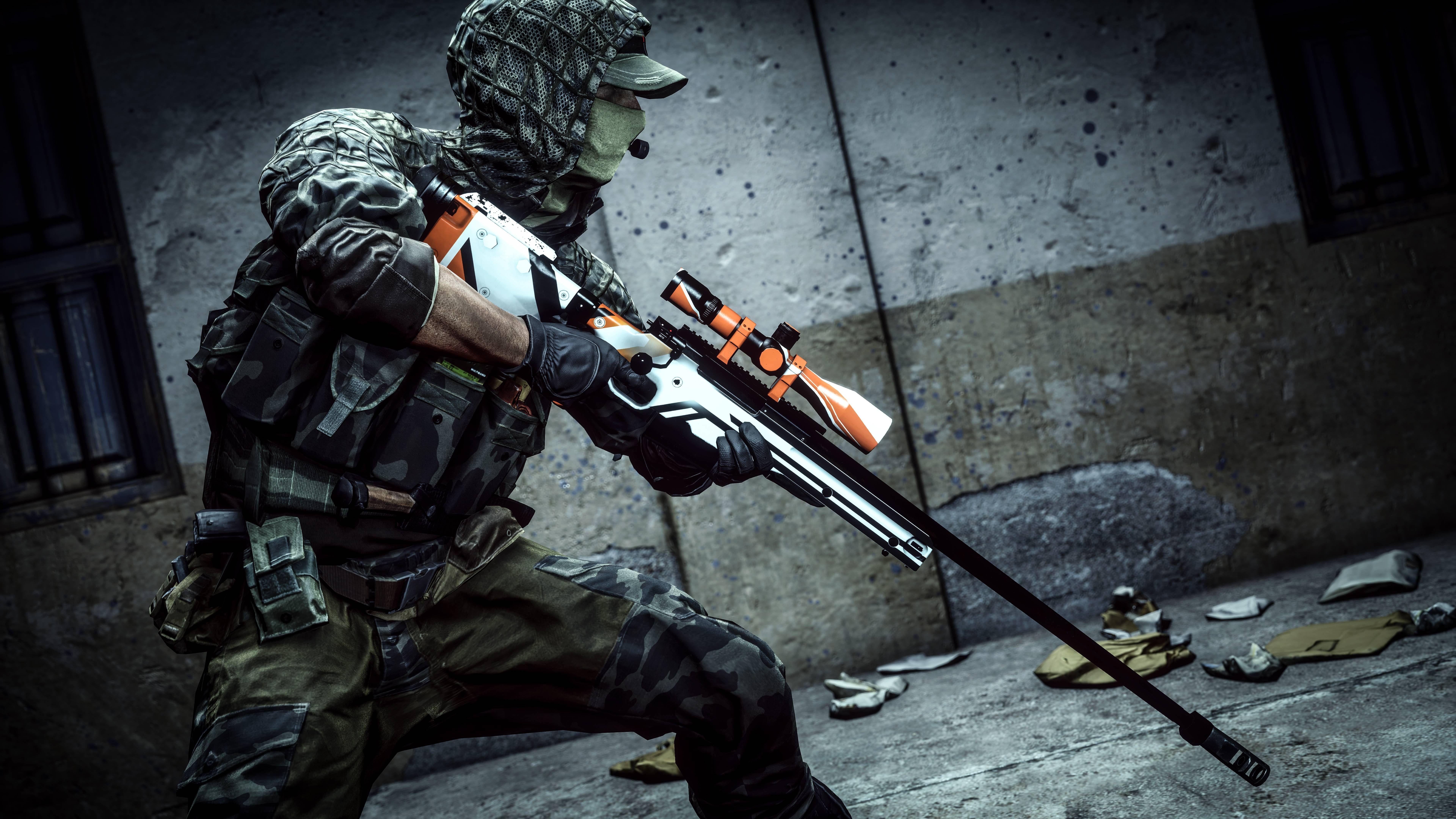 7680x4320 Battlefield 4 asiimov sniper [7680x4320]k wallpaper, Battlefield, Sniper