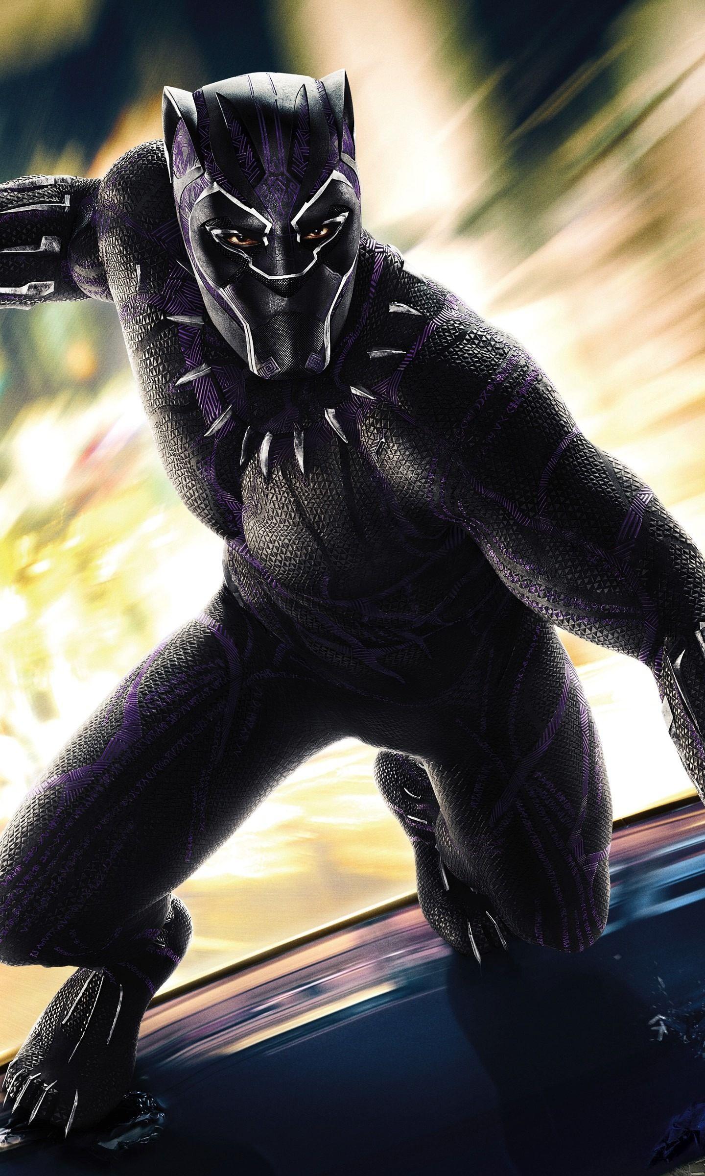 1440x2400 Download 1440x2880 wallpaper black panther, 2018 movie, superhero