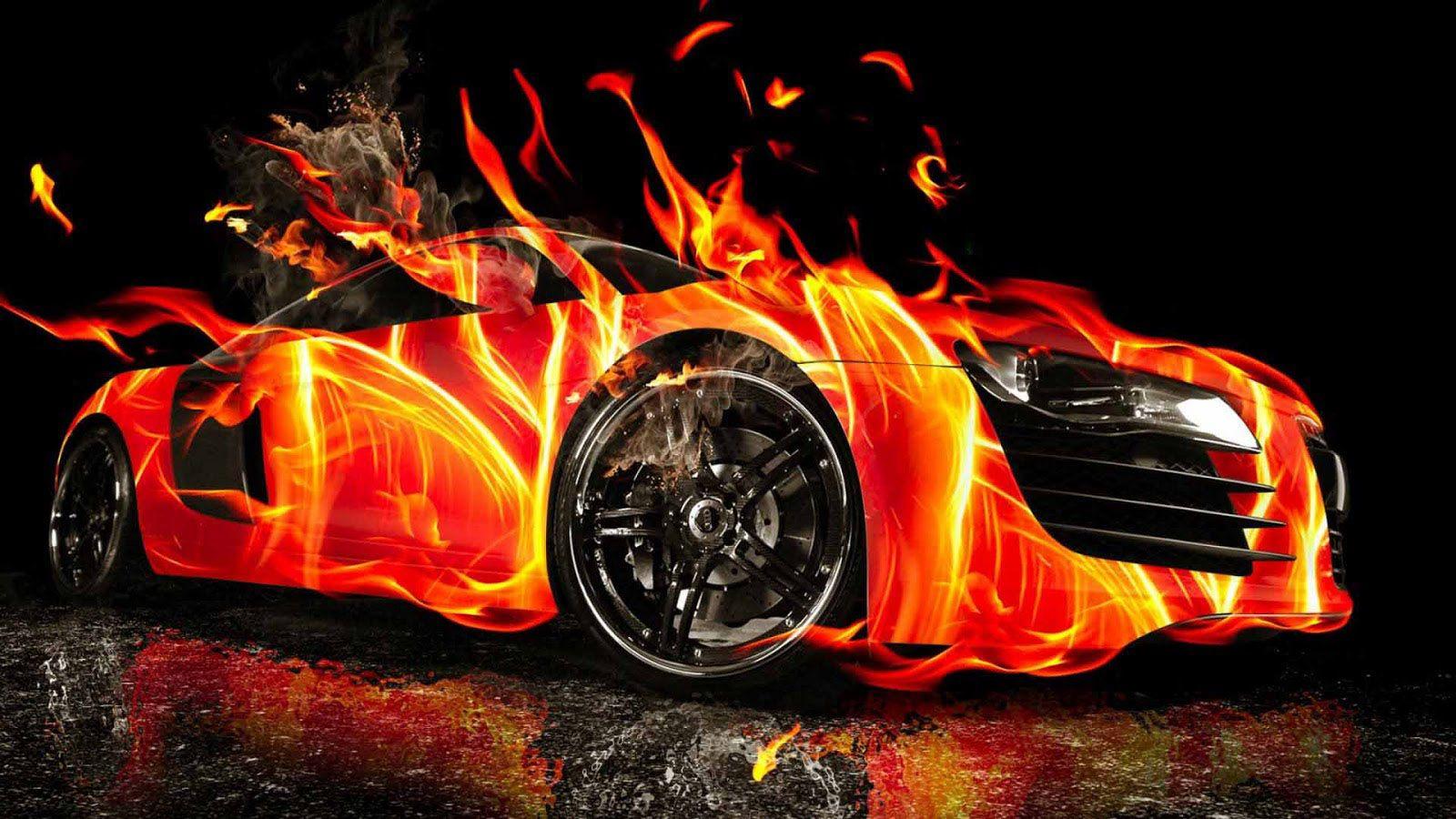 1600x900 Car Fire Wallpaper. Fire Skull Wallpaper, Fire Skeleton Wallpaper and Fire Mario Wallpaper