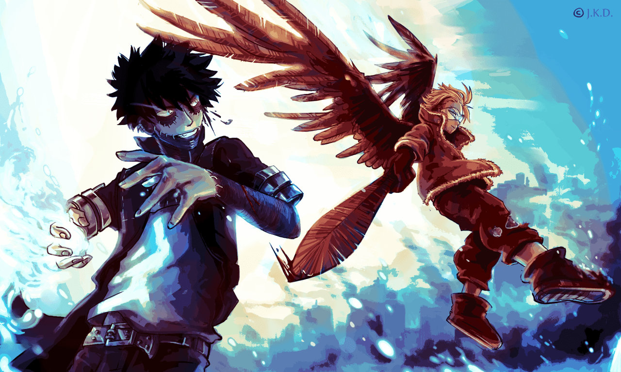 1280x768 MHA Dabi Hawks Wallpaper