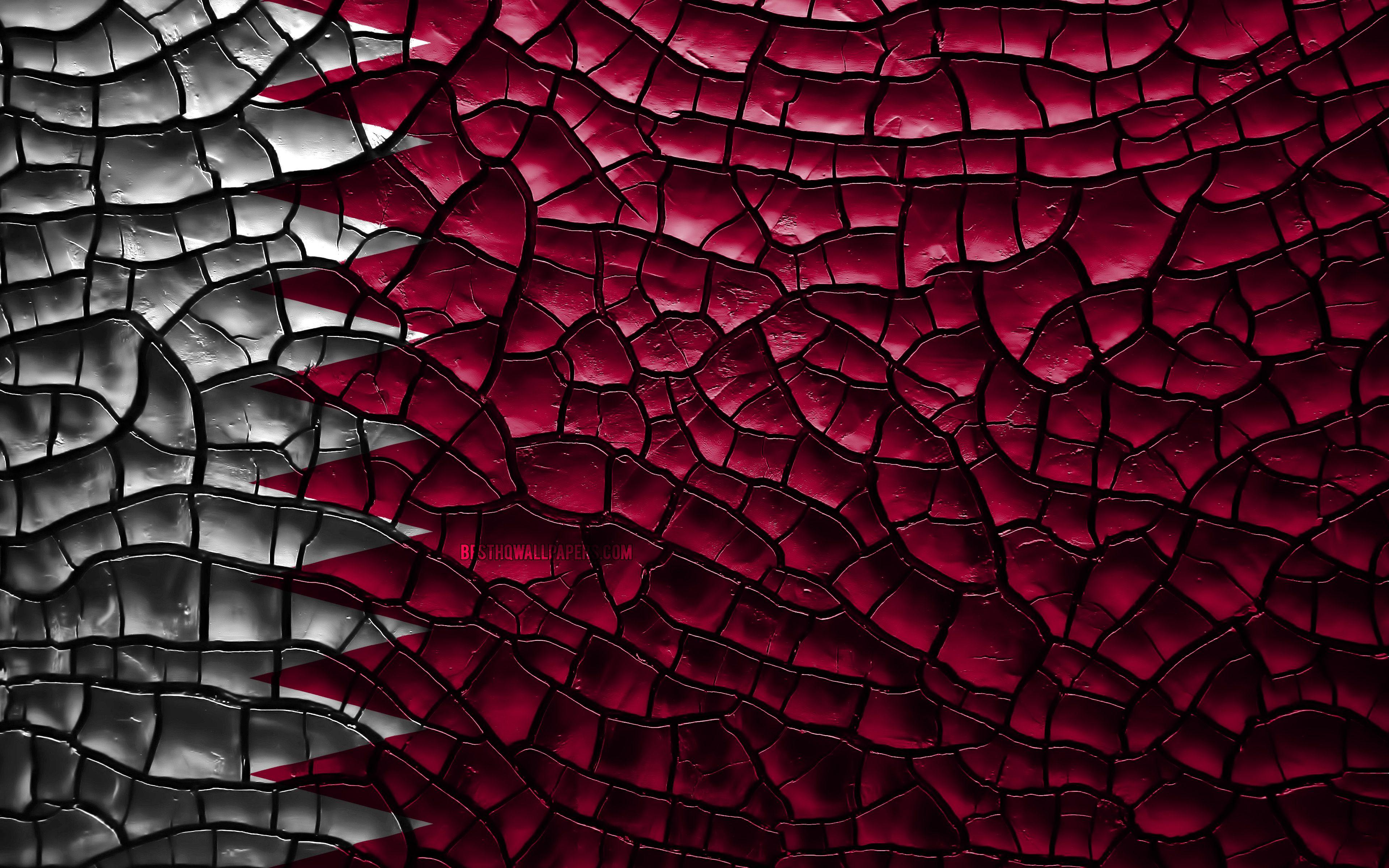 3840x2400 Download wallpaper Flag of Qatar, 4k, cracked soil, Asia, Qatari flag, 3D art, Qatar, Asian countries, national symbols, Qatar 3D flag for desktop with resolution 3840x2400. High Quality HD picture wallpaper