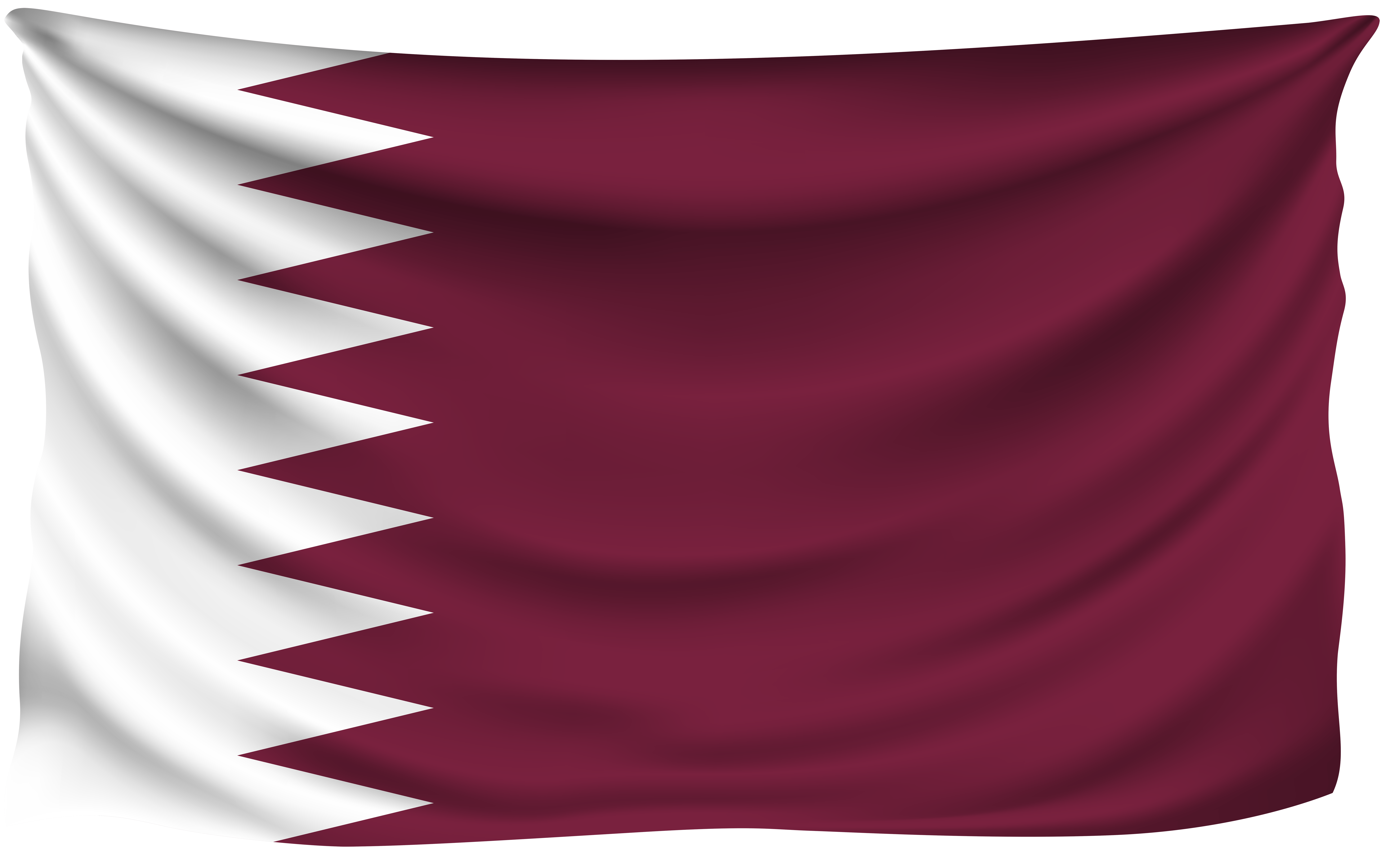 8000x5014 Qatar Wrinkled Flag Quality Image And Transparent PNG Free Clipart
