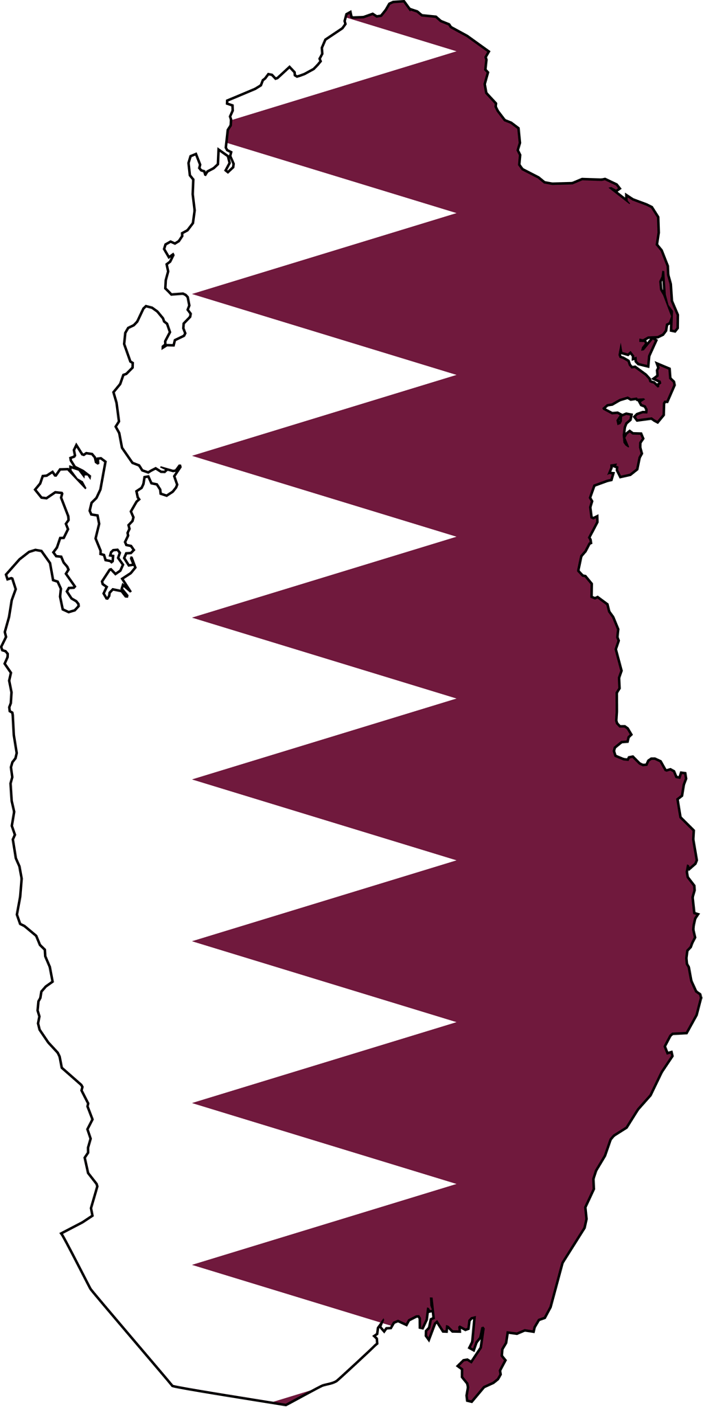 1024x2048 Qatar Flag Map.net. Qatar flag, Qatar national day, Map