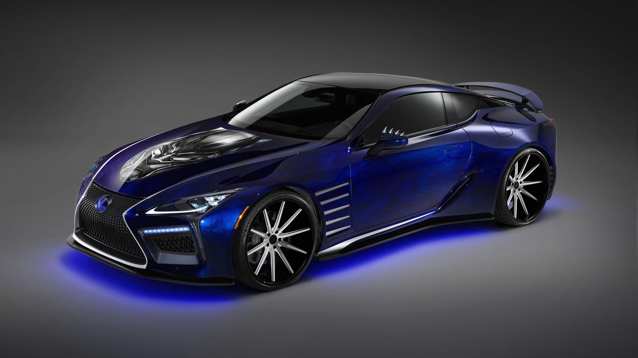 2048x1152 Lexus LC Black Panther Special Edition Wallpaper. HD Car