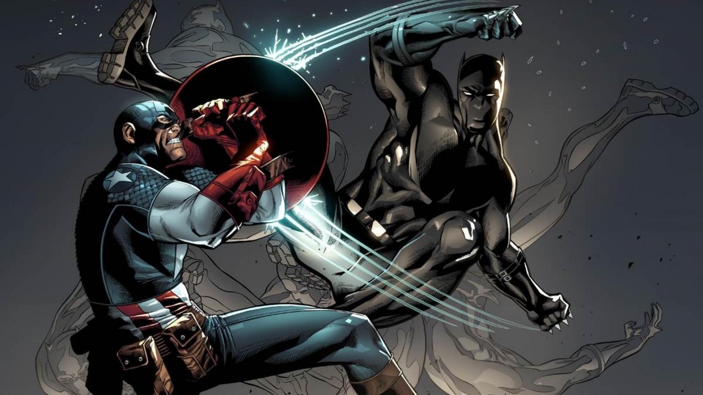 1366x768 Black Panther Marvel Wallpaper