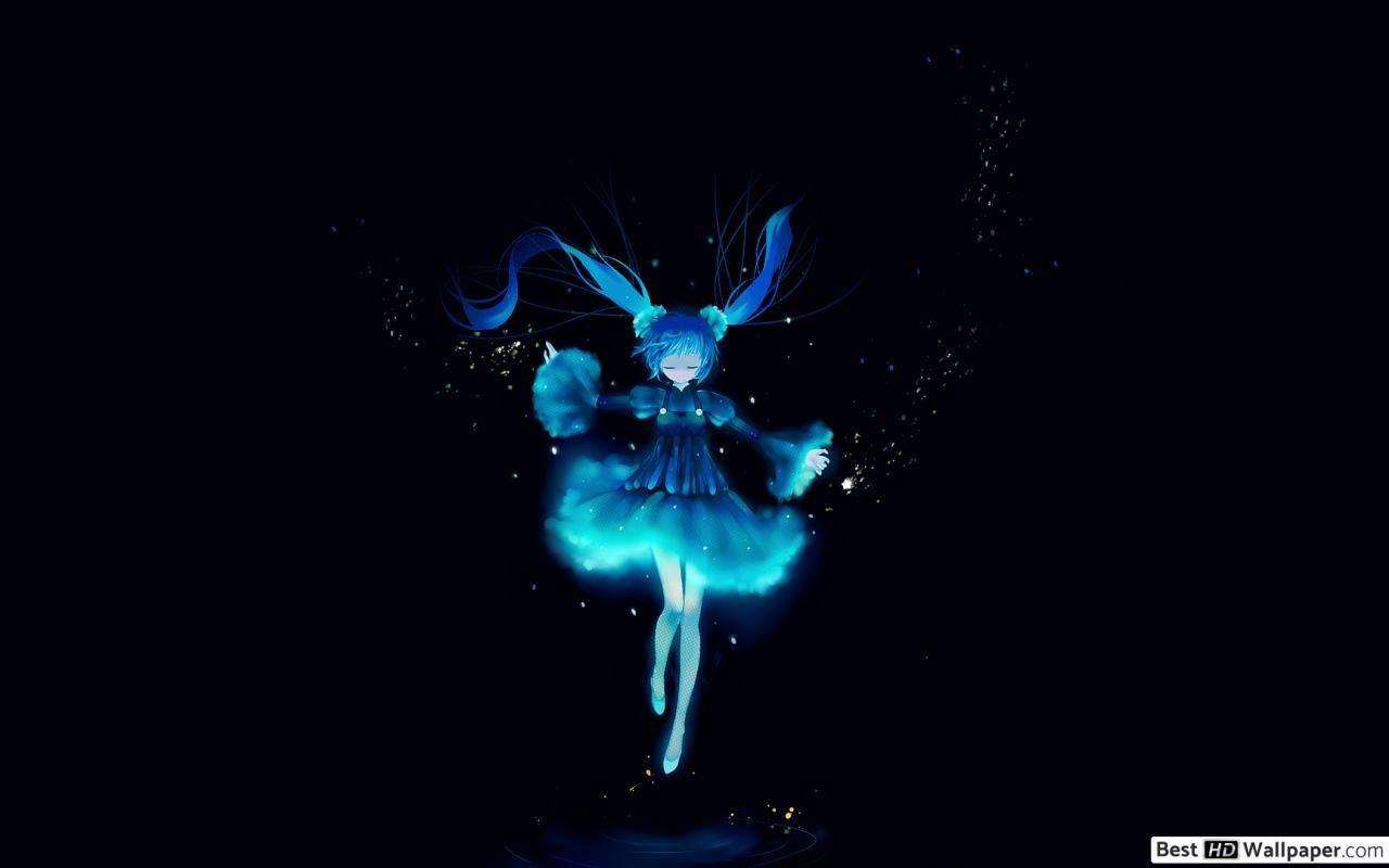 1280x800 Blue Anime Girl HD Wallpaper Download