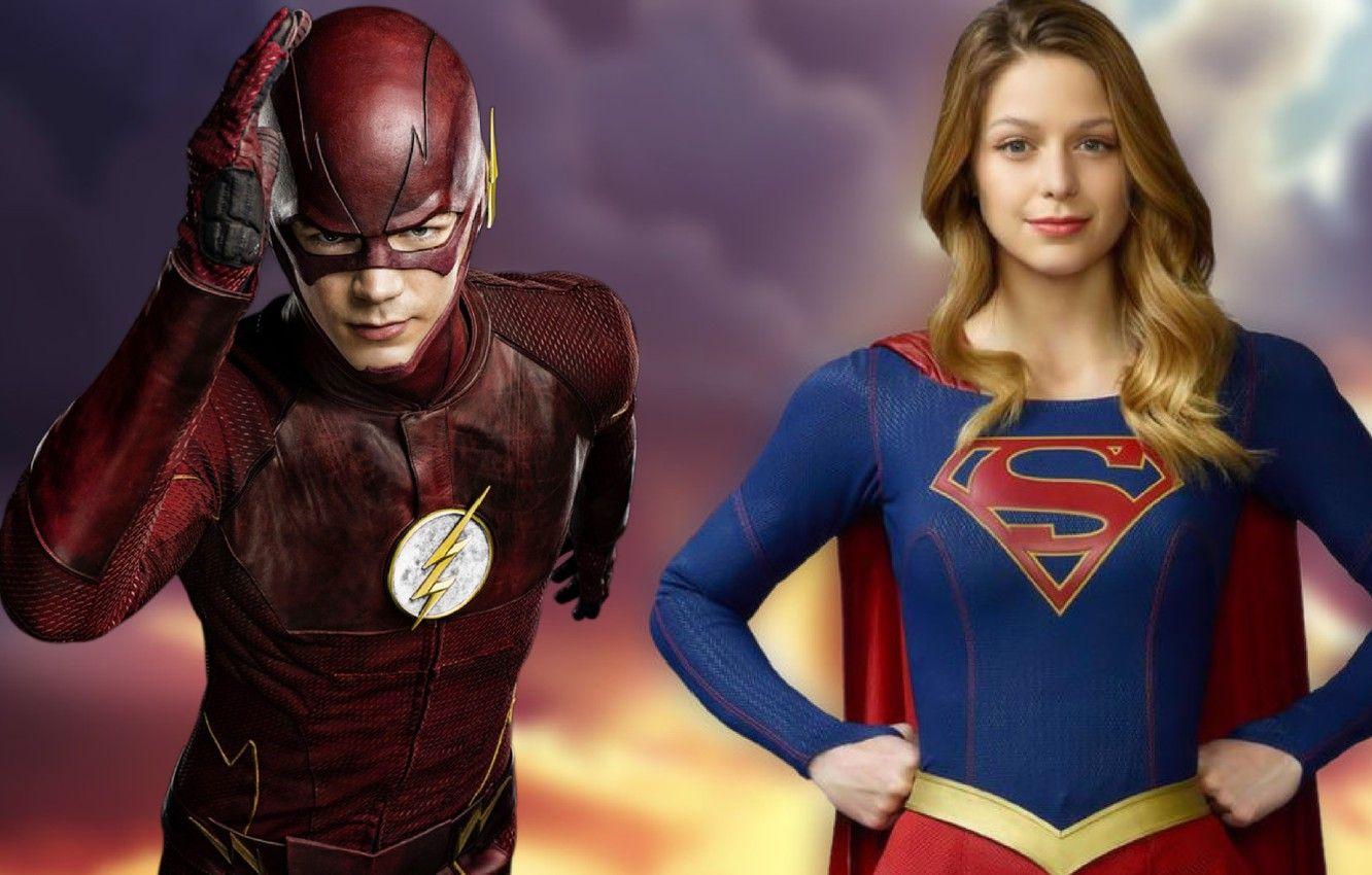 1332x850 Wallpaper supergirl, crossover, Flash, Barry Allen, Kara Denver image for desktop, section фильмы