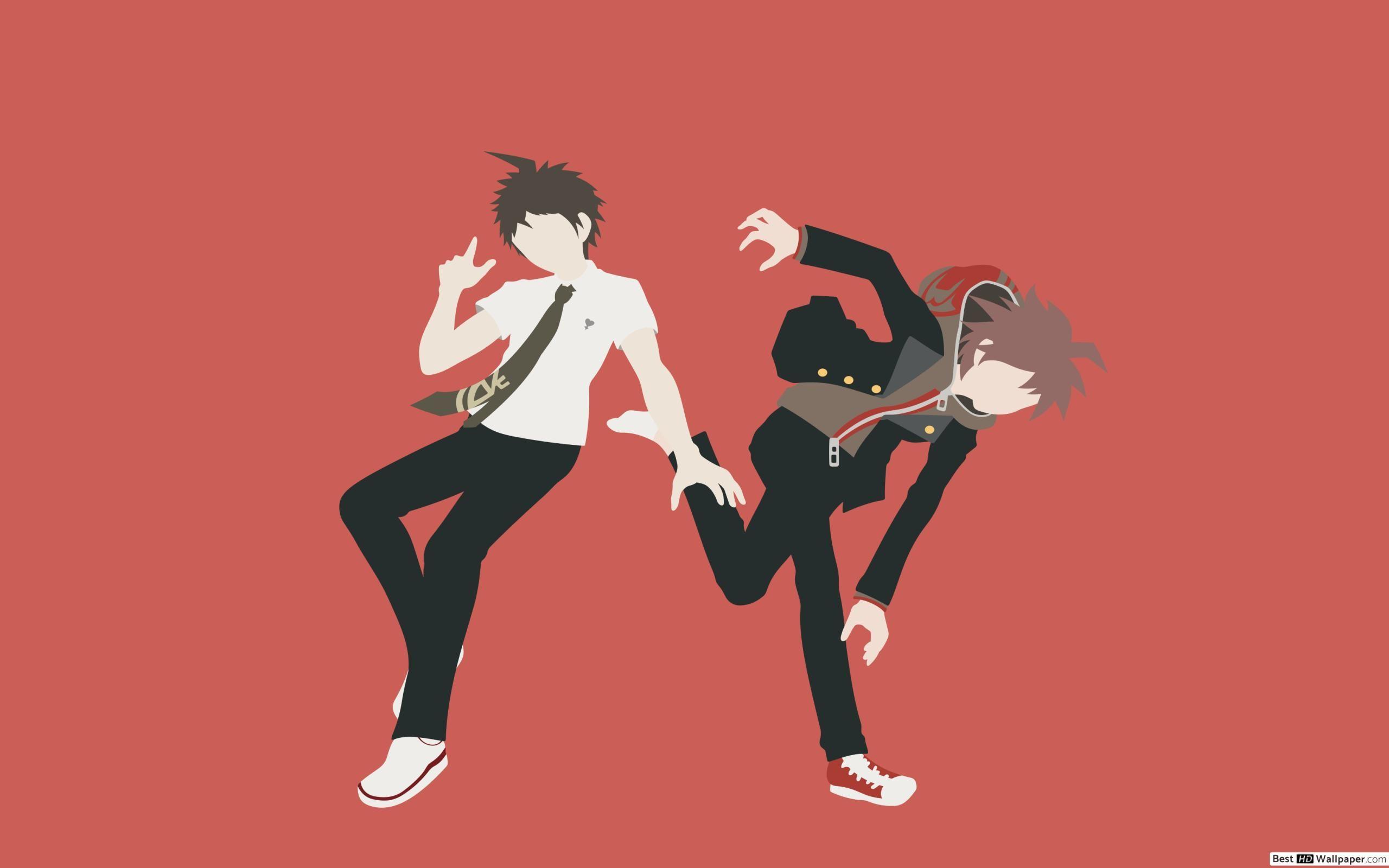2560x1600 Hajime Hinata and Makoto Naegi of Danganronpa HD wallpaper download