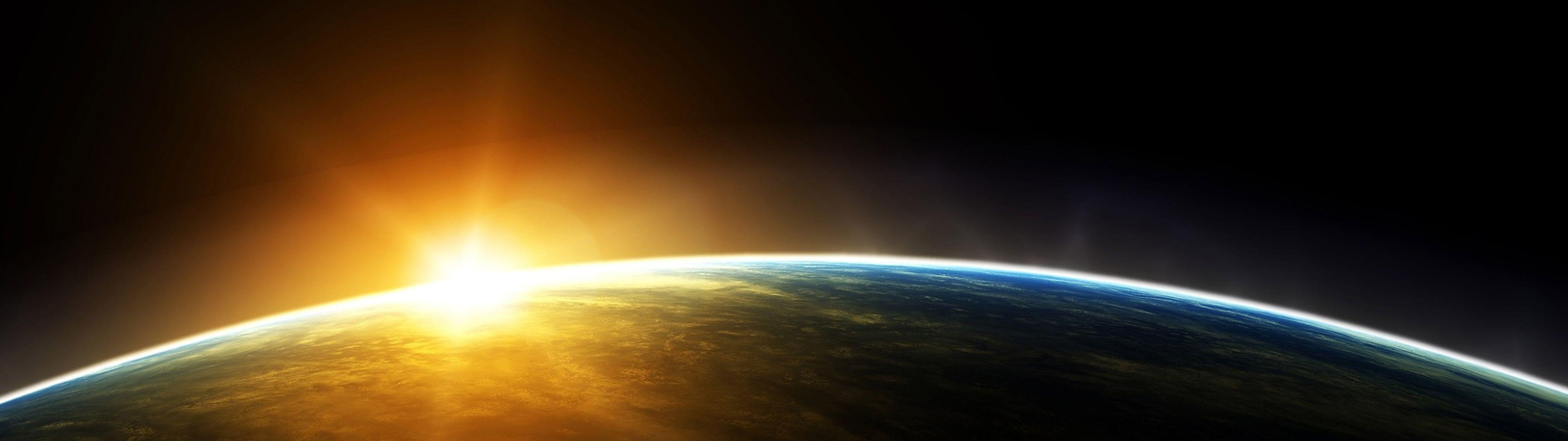 3840x1080 Amazing Creative Dual Screen Monitor HD Wallpaper
