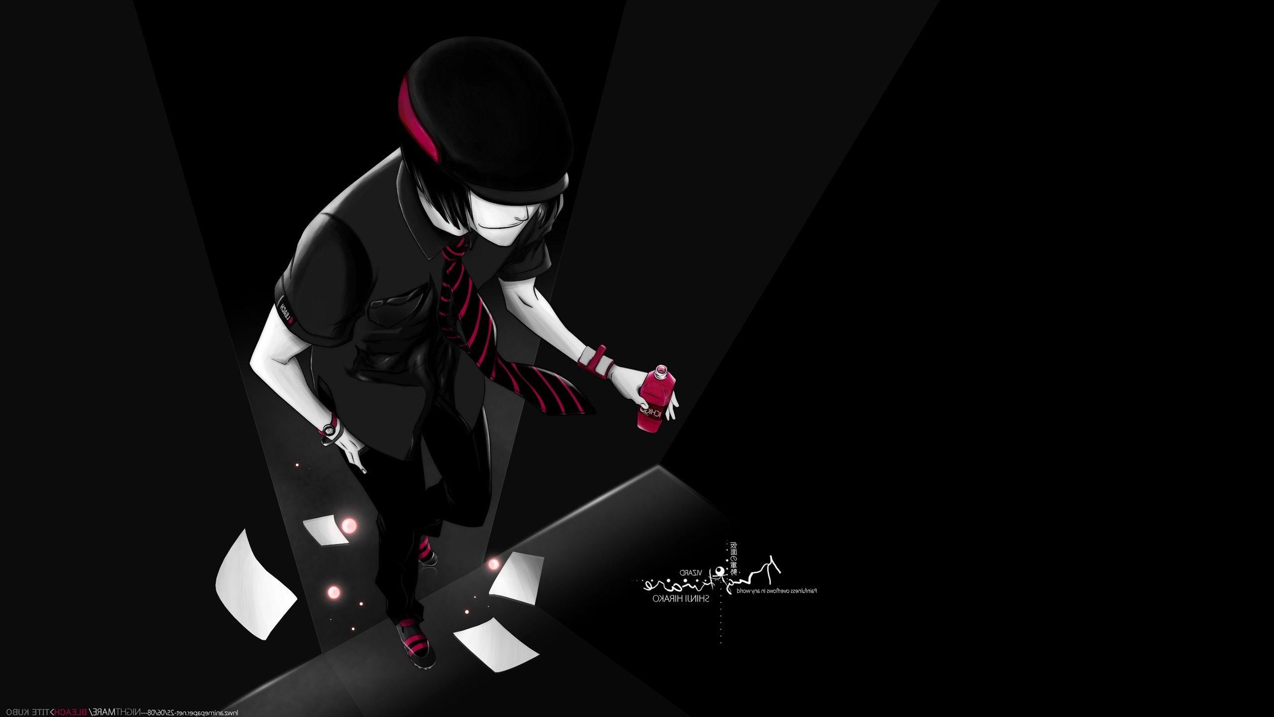 2560x1440 Bleach, Hirako Shinji, Selective Coloring, Simple Background, Anime Boys Wallpaper HD / Desktop and Mobile Background