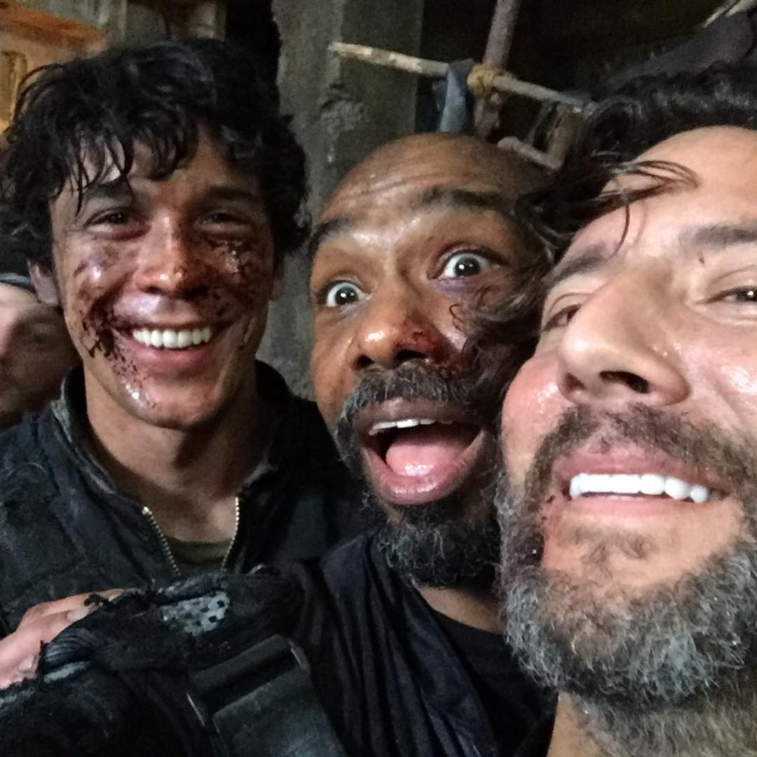 1080x1080 The 100 S3 On the Set Morley Photo