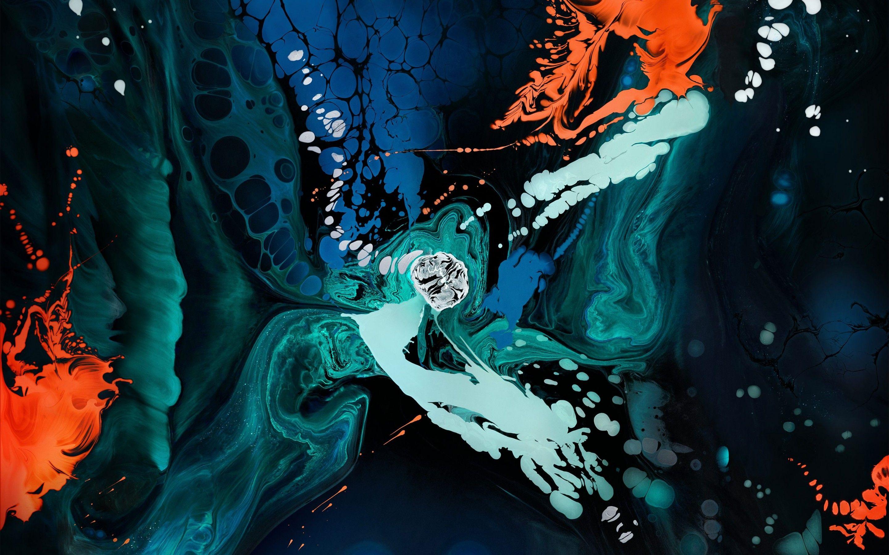 2880x1800 iPad Pro 4K Wallpaper, Liquid art, Colorful, Apple, Stock, Abstract
