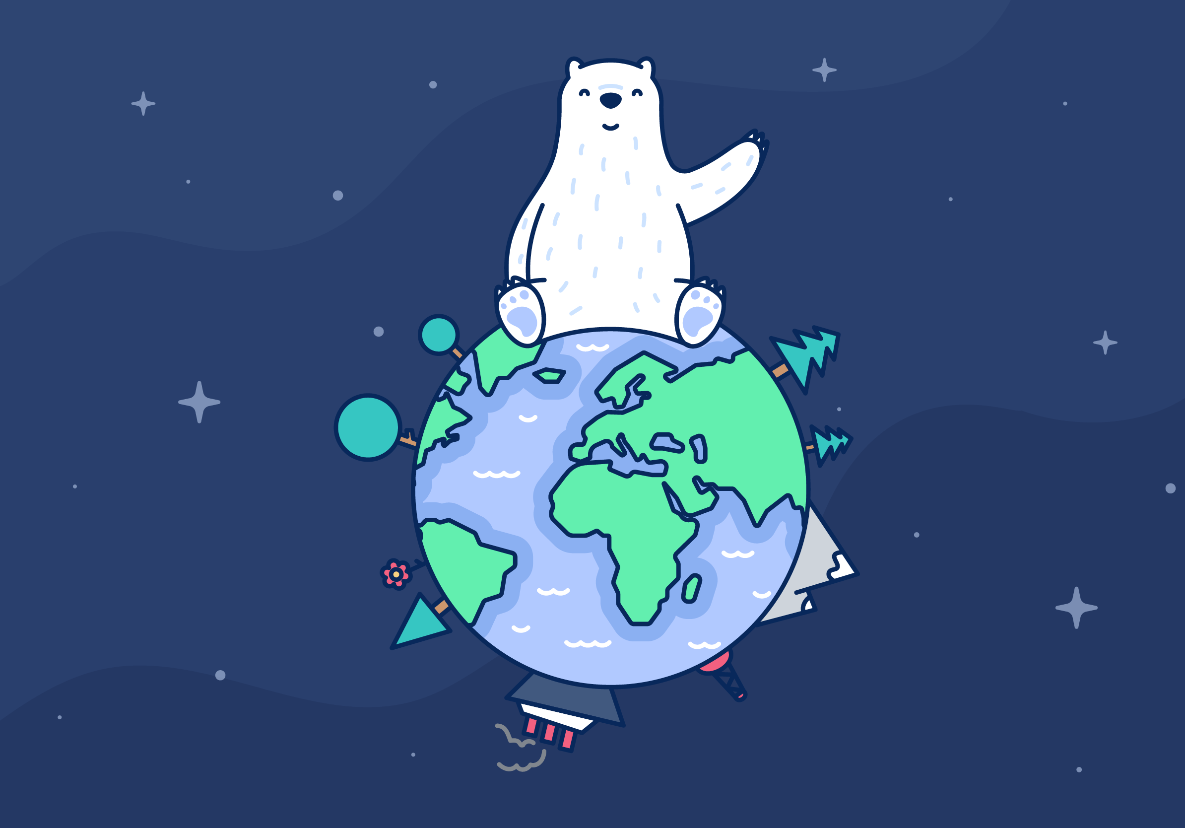 2388x1668 Bear Themed Wallpaper for your iPhone, iPad, and Mac